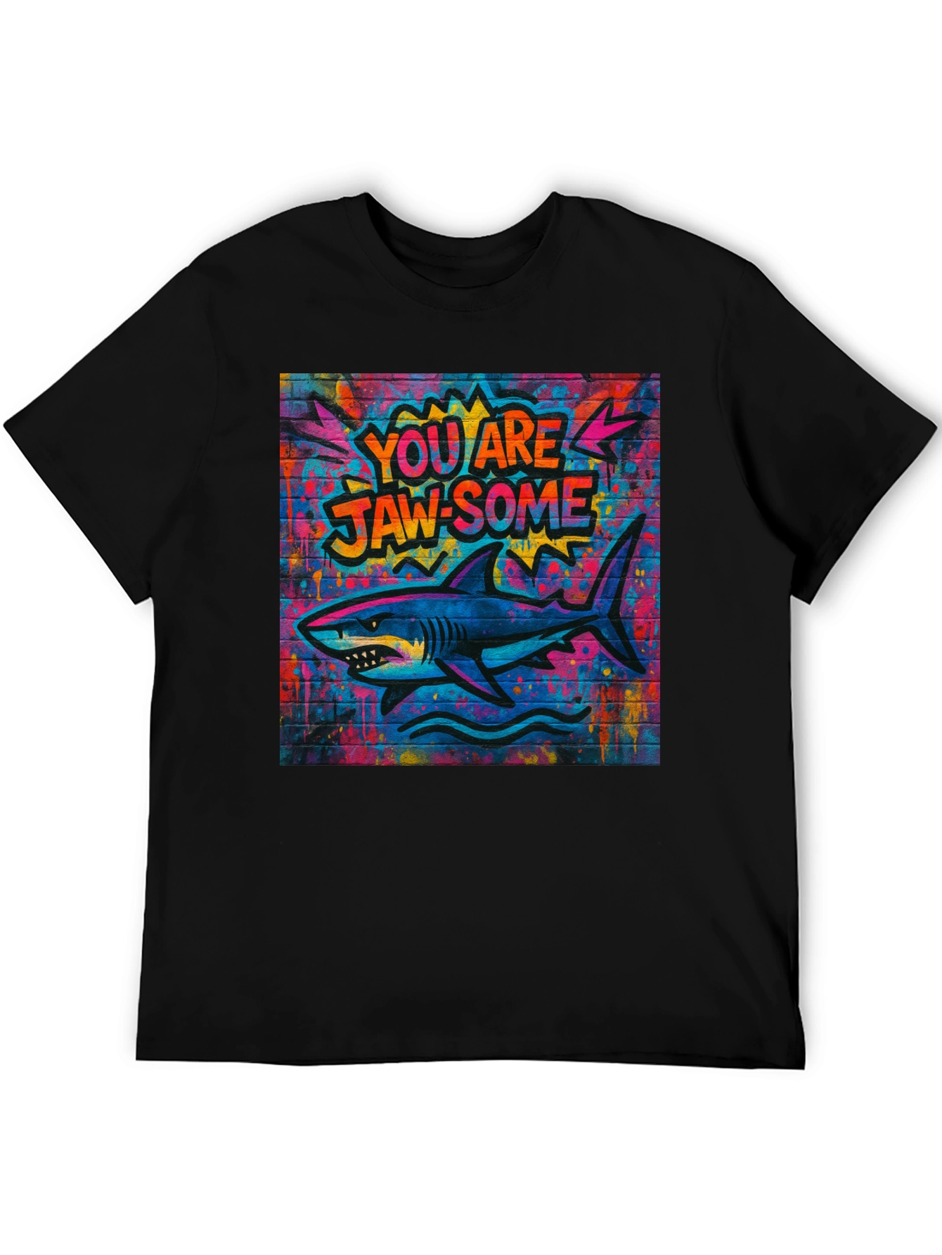 Jaw-some Shark Graphic Tee - Urban Streetwear