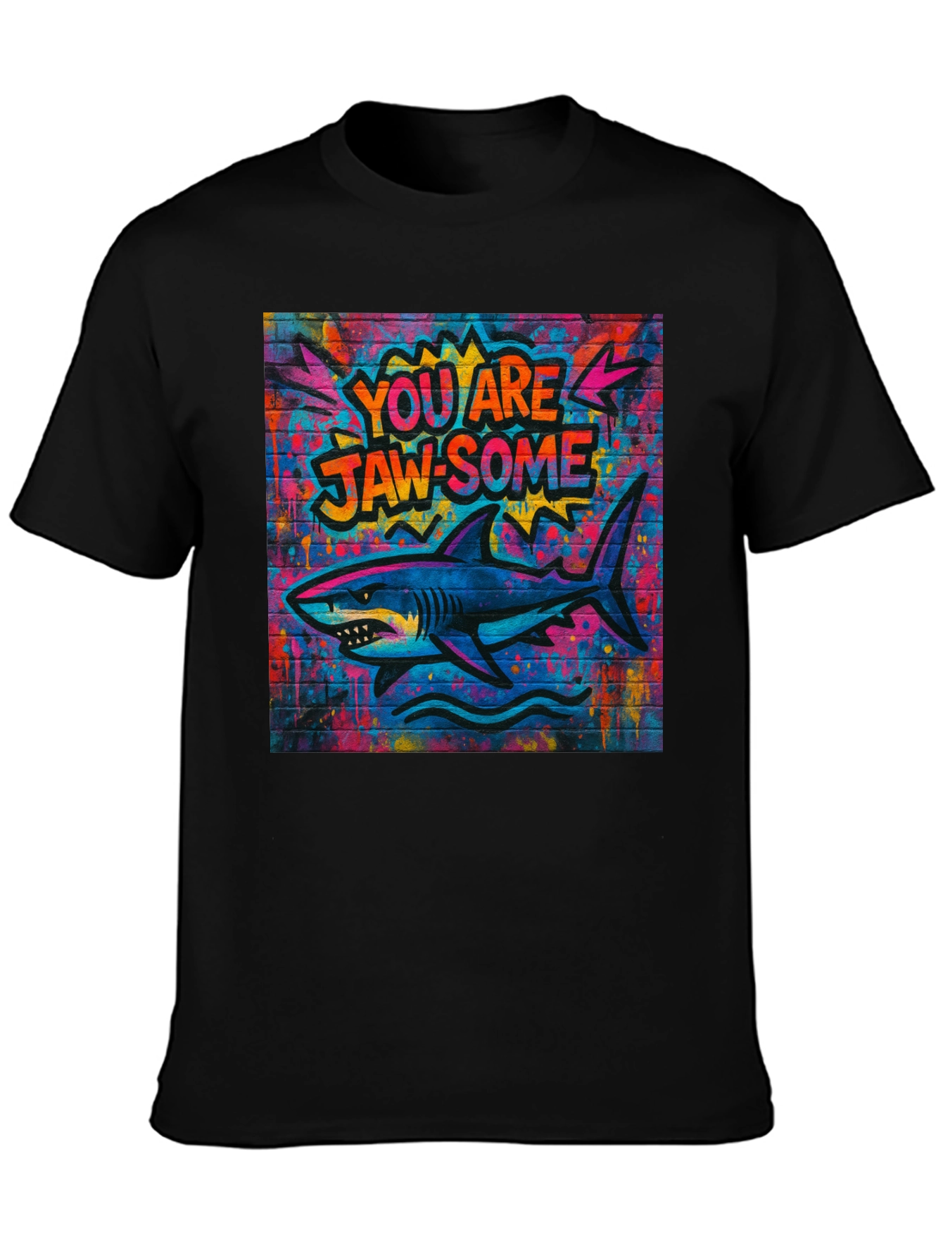 Jaw-some Shark Graphic Tee - Urban Streetwear
