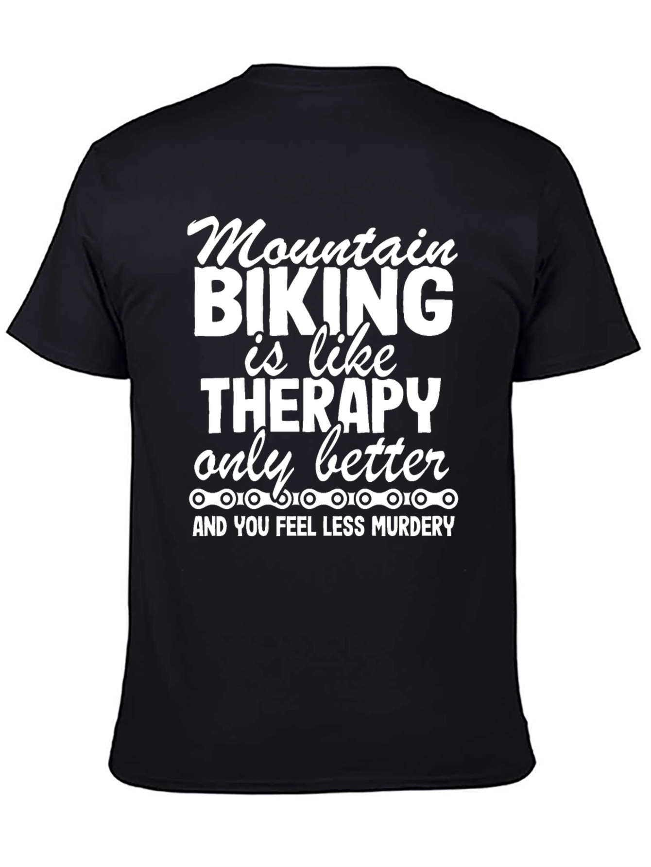 Mountain Biking Therapy T-Shirt - Funny Biker Tee