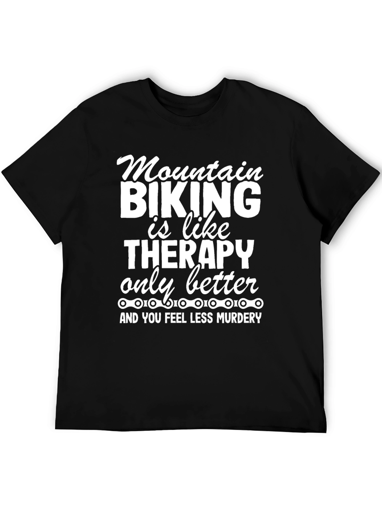 Mountain Biking Therapy T-Shirt - Funny Biker Tee