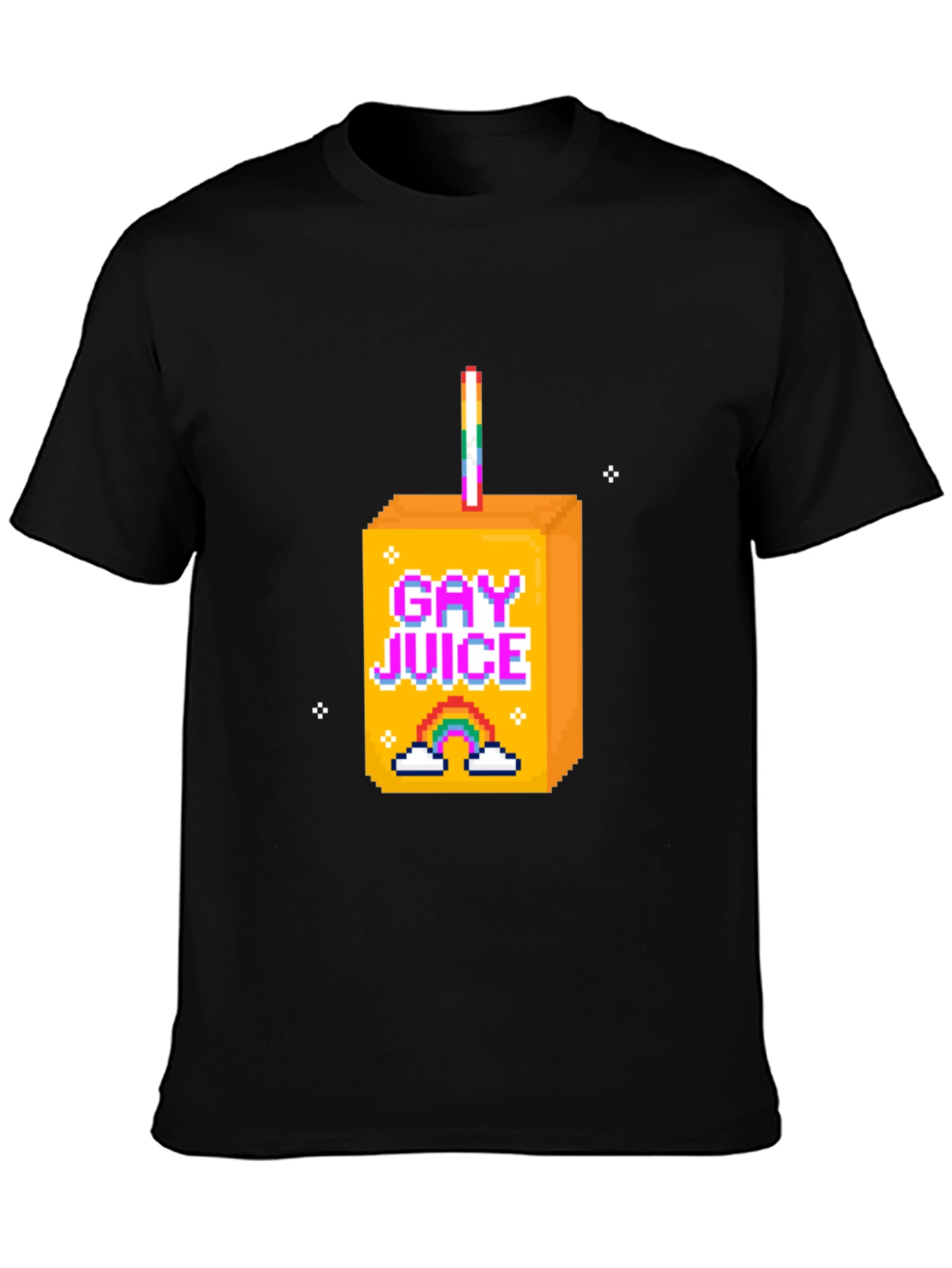 Gay Juice Box Pixel Art T-Shirt