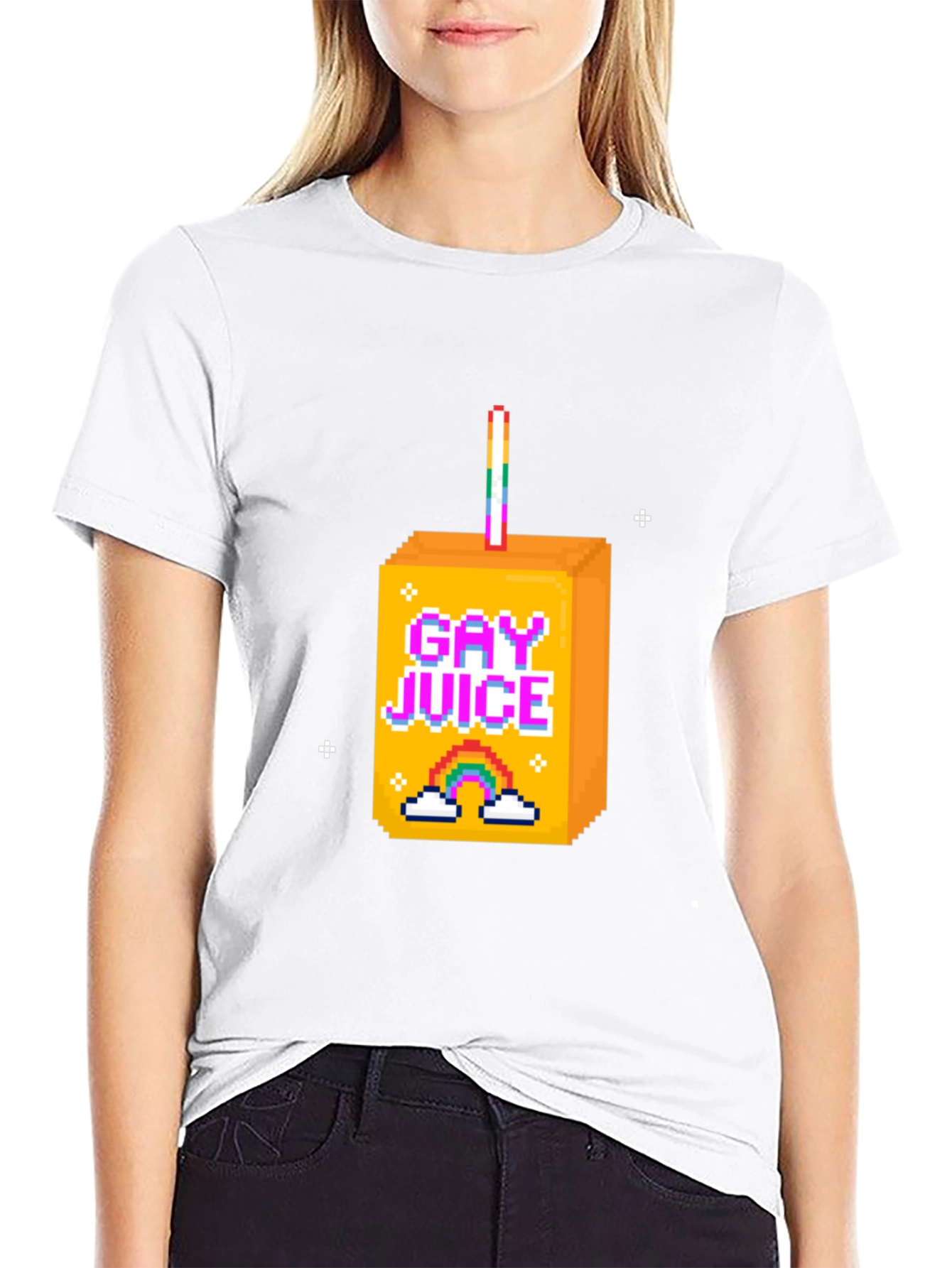 Gay Juice Box Pixel Art T-Shirt