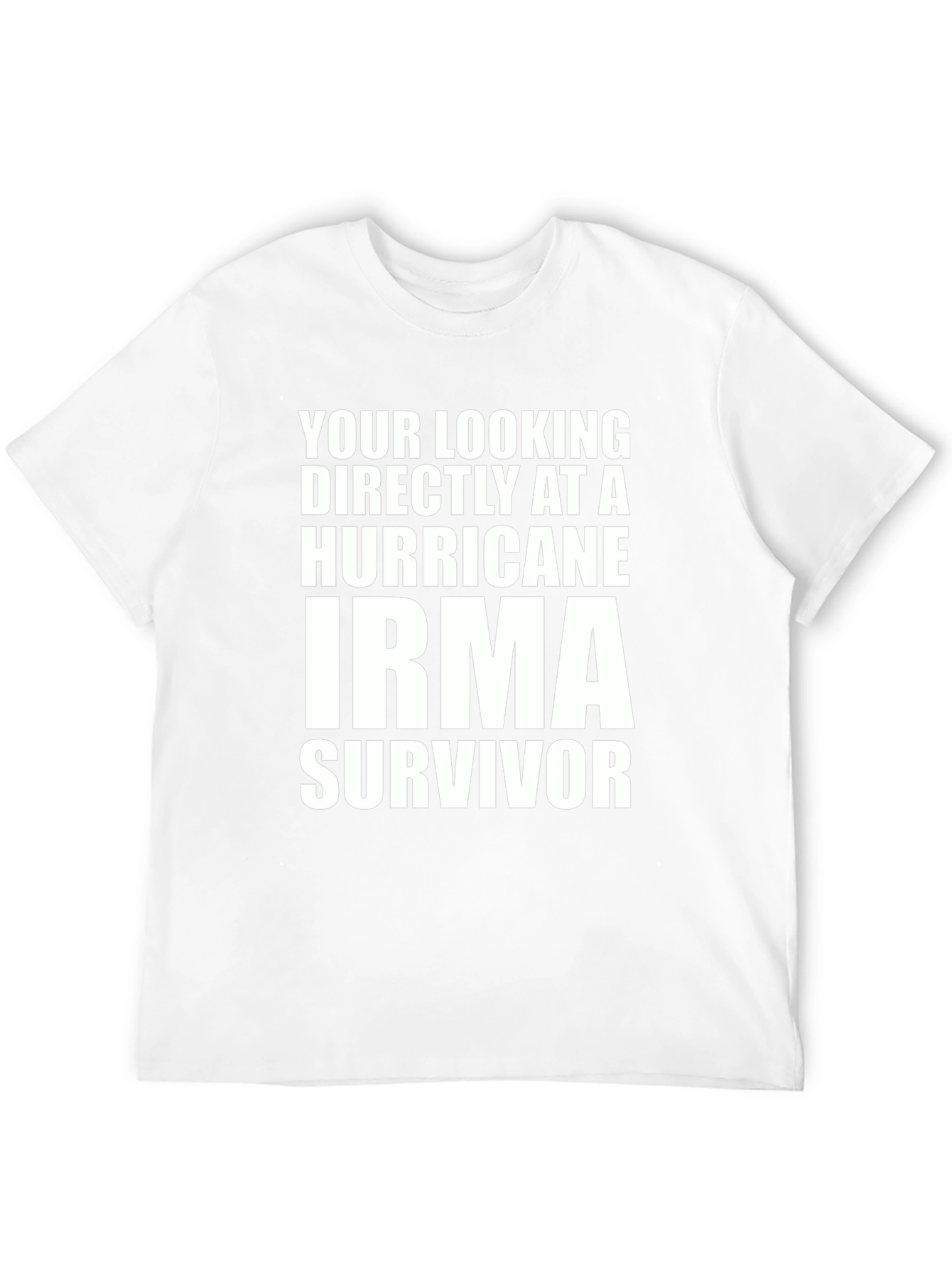 Hurricane Irma Survivor T-Shirt - Bold Statement Tee