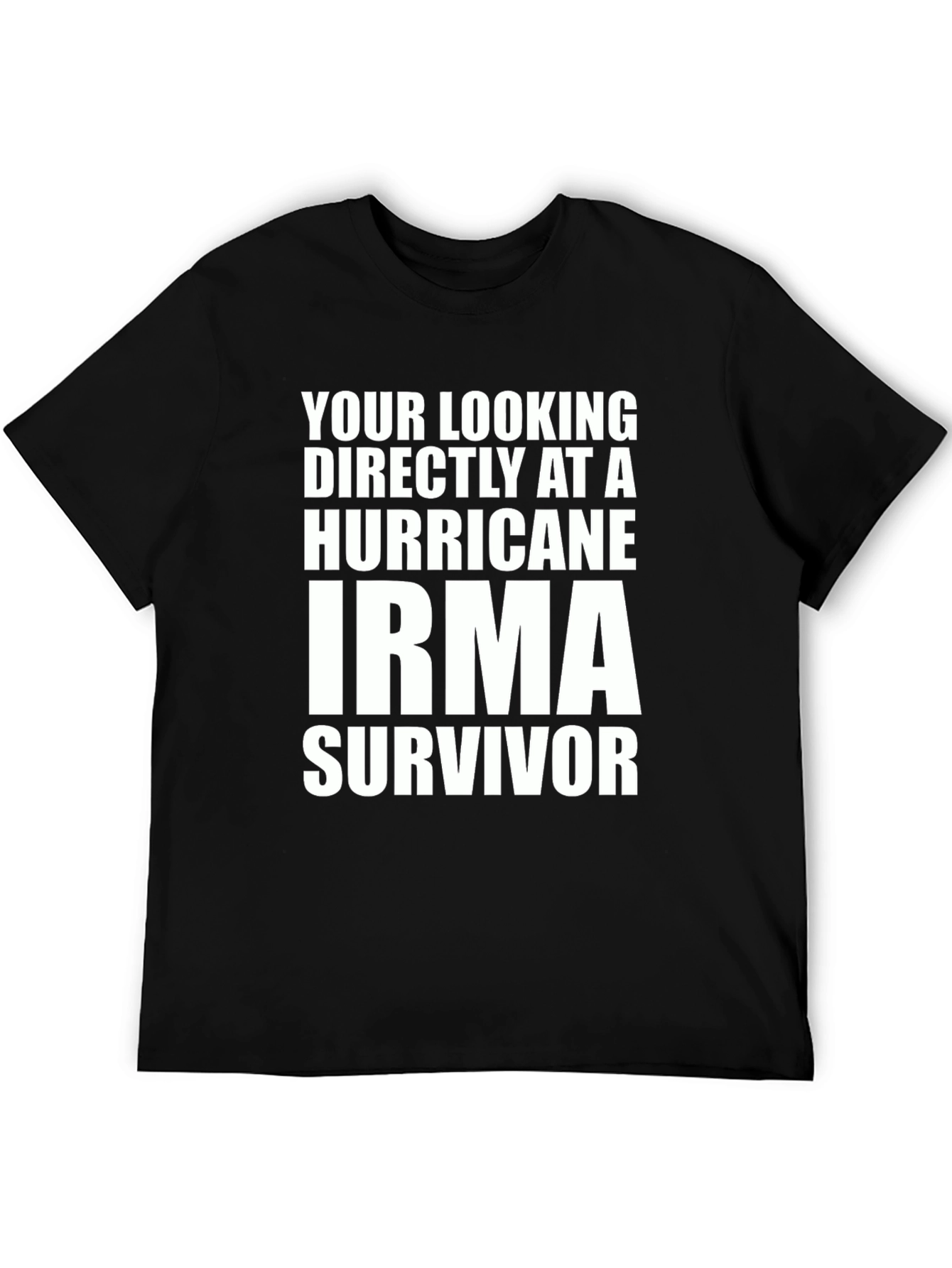 Hurricane Irma Survivor T-Shirt - Bold Statement Tee