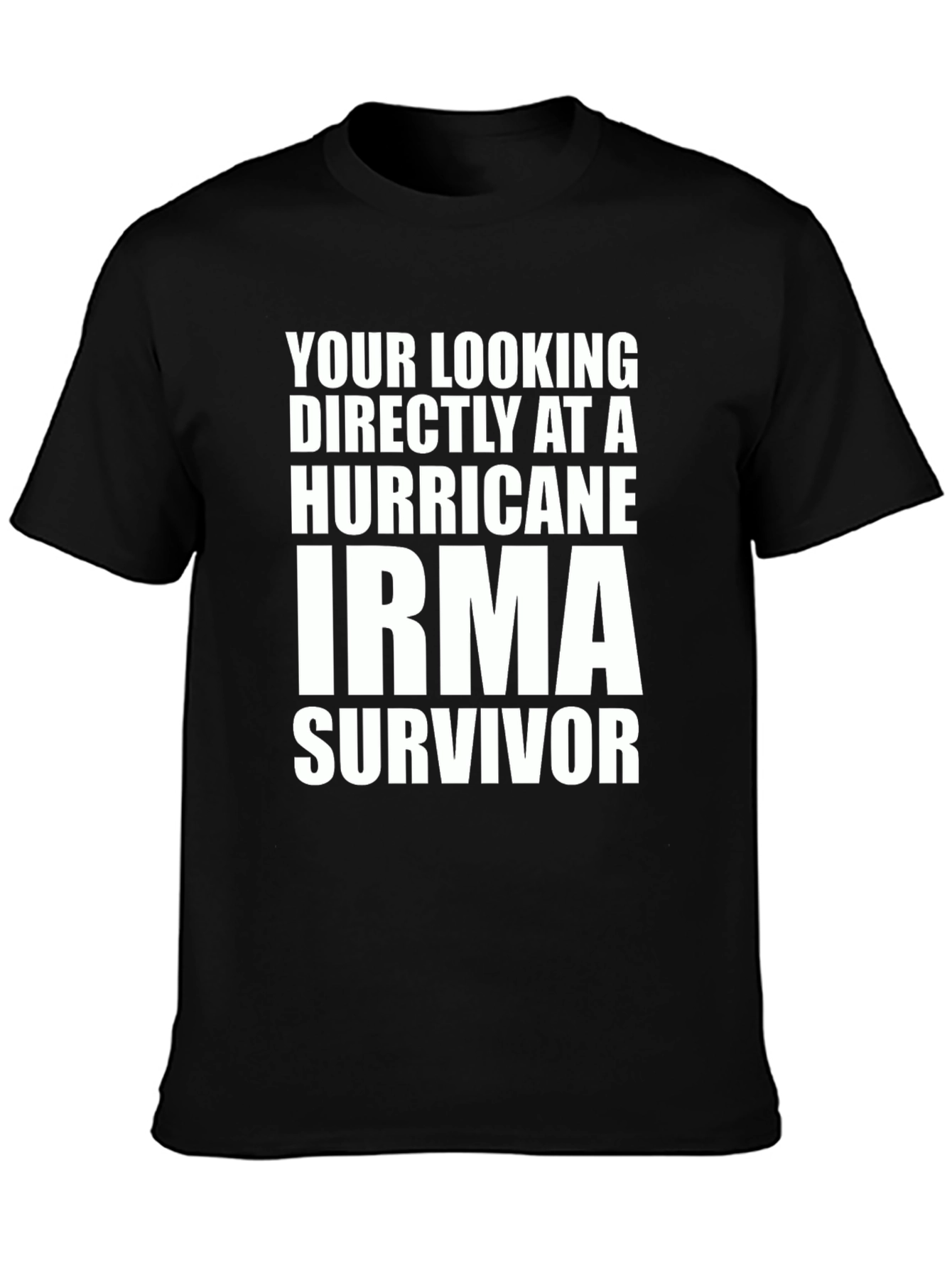 Hurricane Irma Survivor T-Shirt - Bold Statement Tee