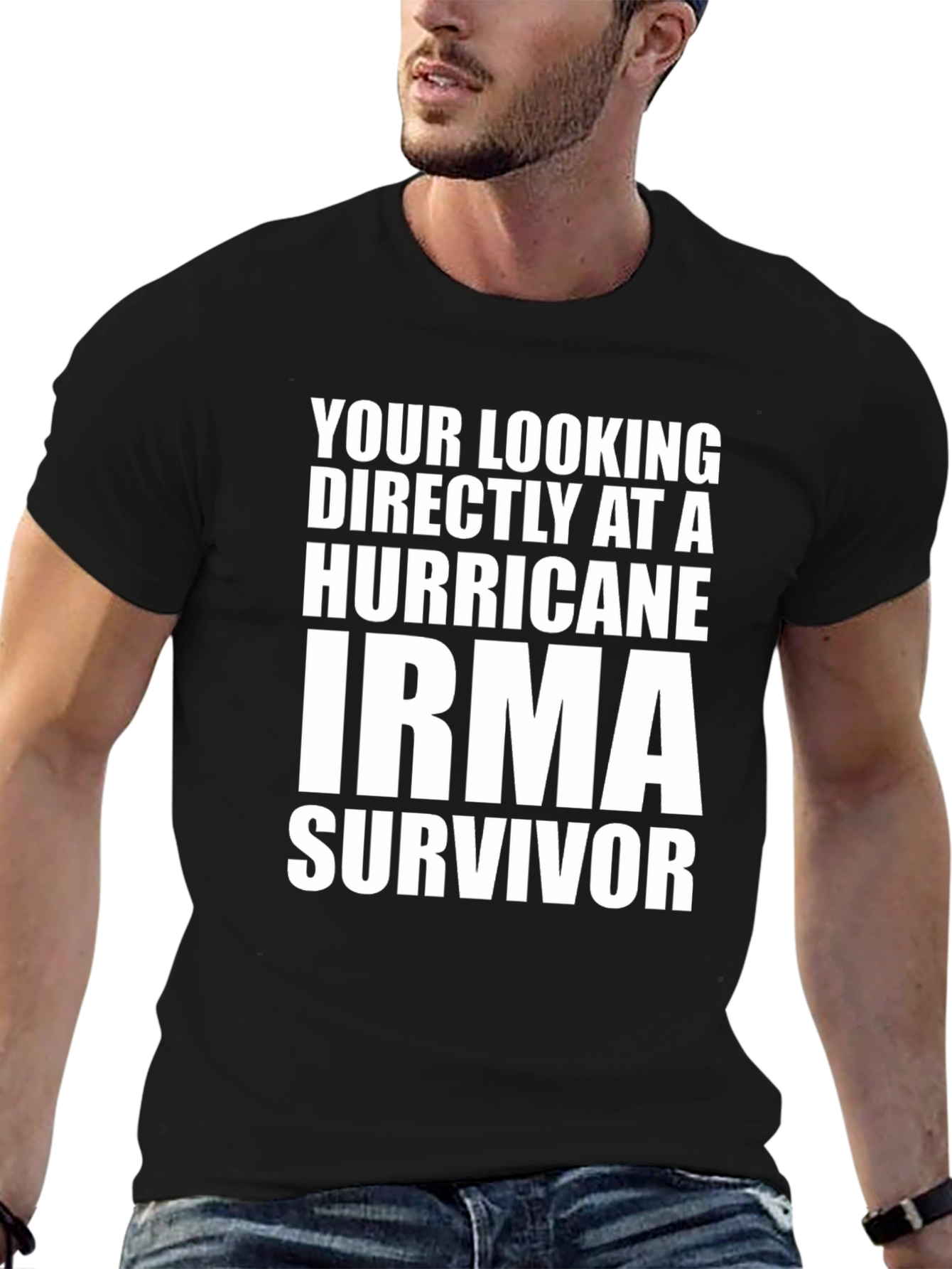 Hurricane Irma Survivor T-Shirt - Bold Statement Tee