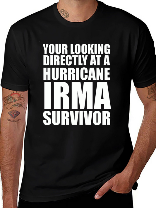 Hurricane Irma Survivor T-Shirt - Bold Statement Tee