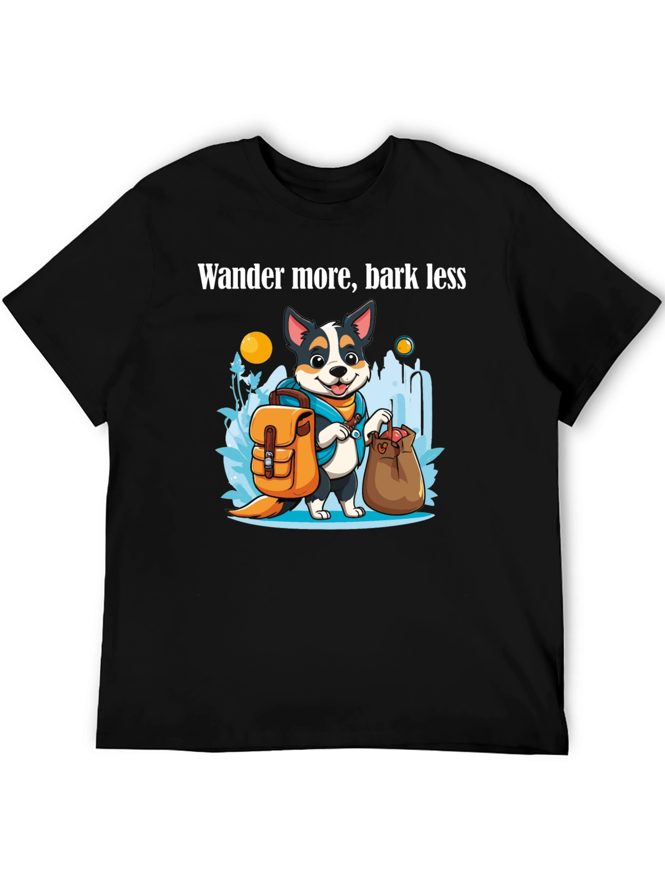 Wander More Dog T-Shirt - Adventure Awaits