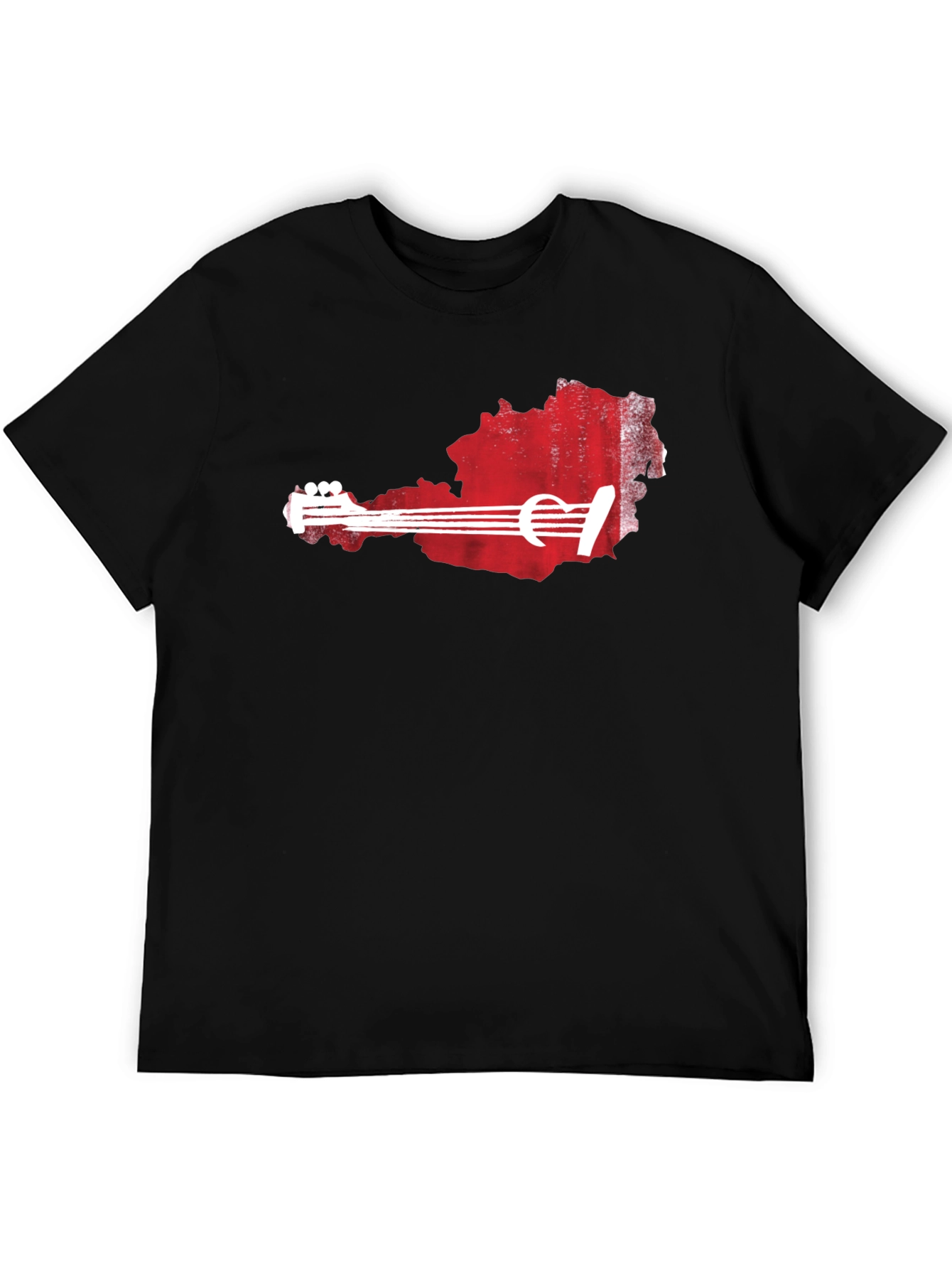 Austria Guitar T-Shirt - Black