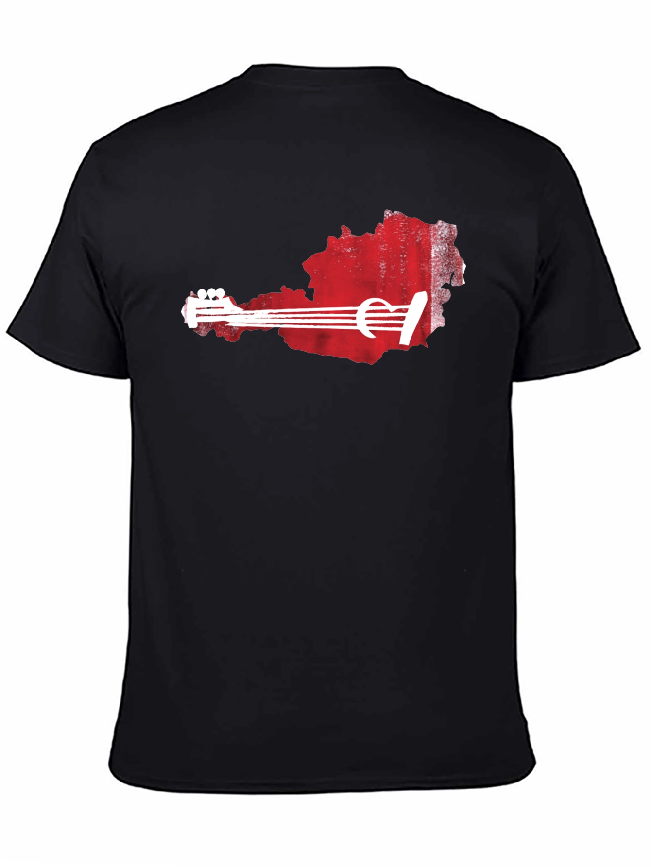 Austria Guitar T-Shirt - Black
