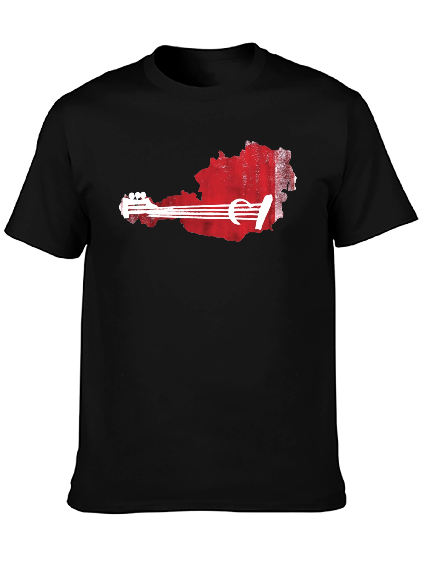 Austria Guitar T-Shirt - Black