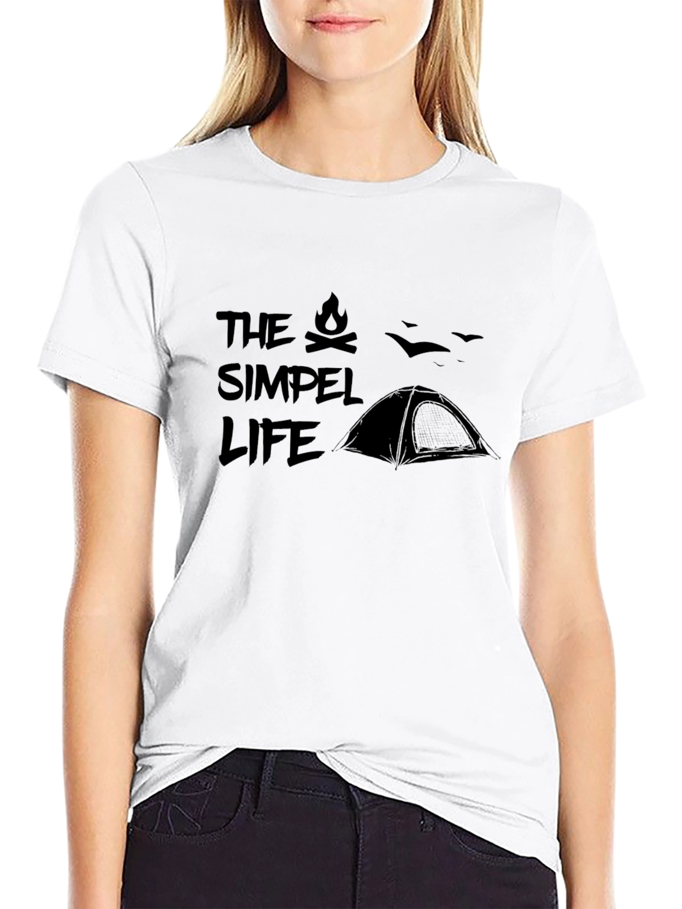 Simple Life Camping Graphic Tee