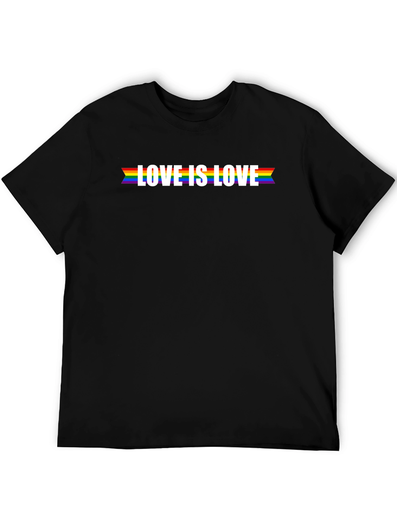 Love is Love Pride T-Shirt - Black LGBTQ Tee