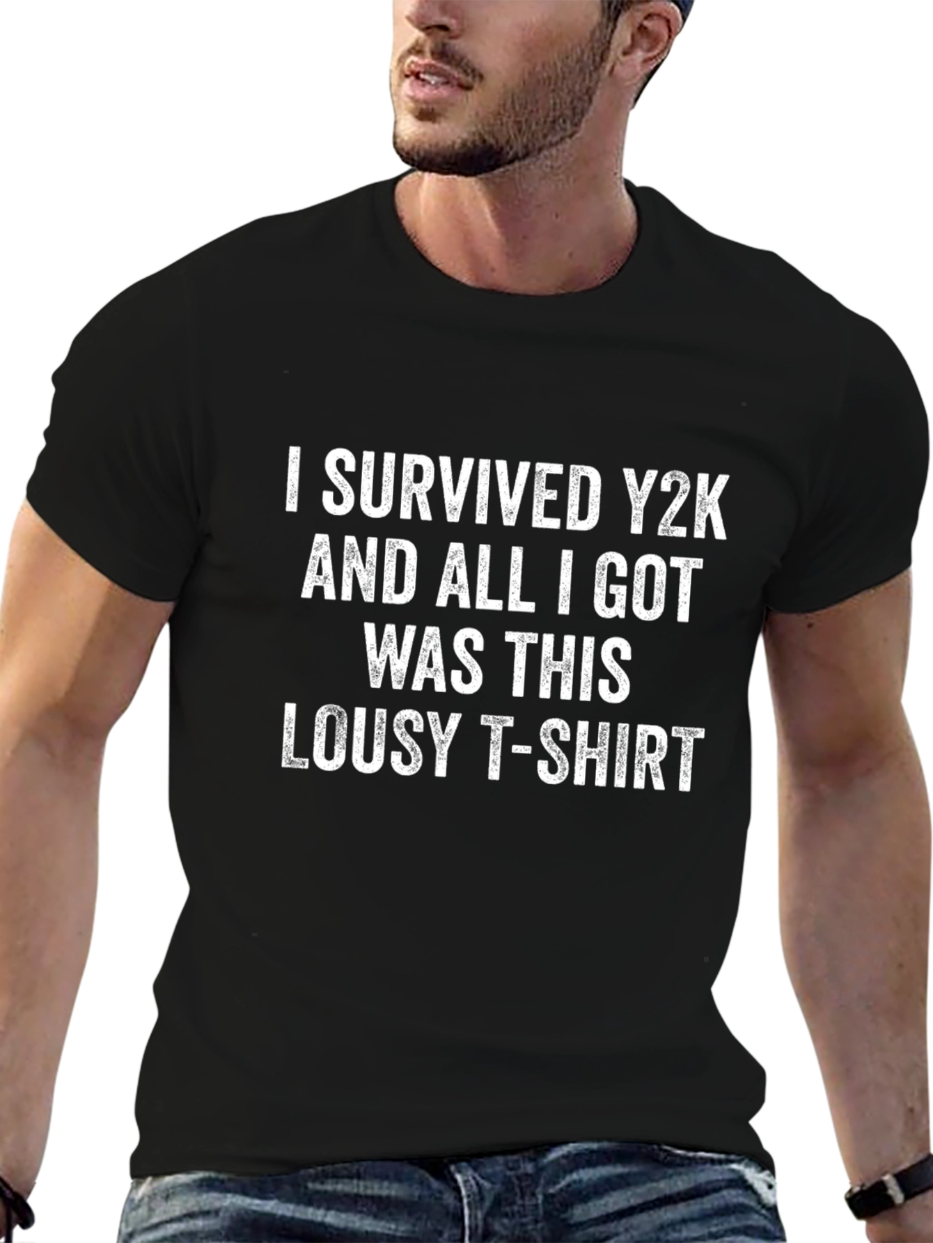 I Survived Y2K Funny Graphic T-Shirt