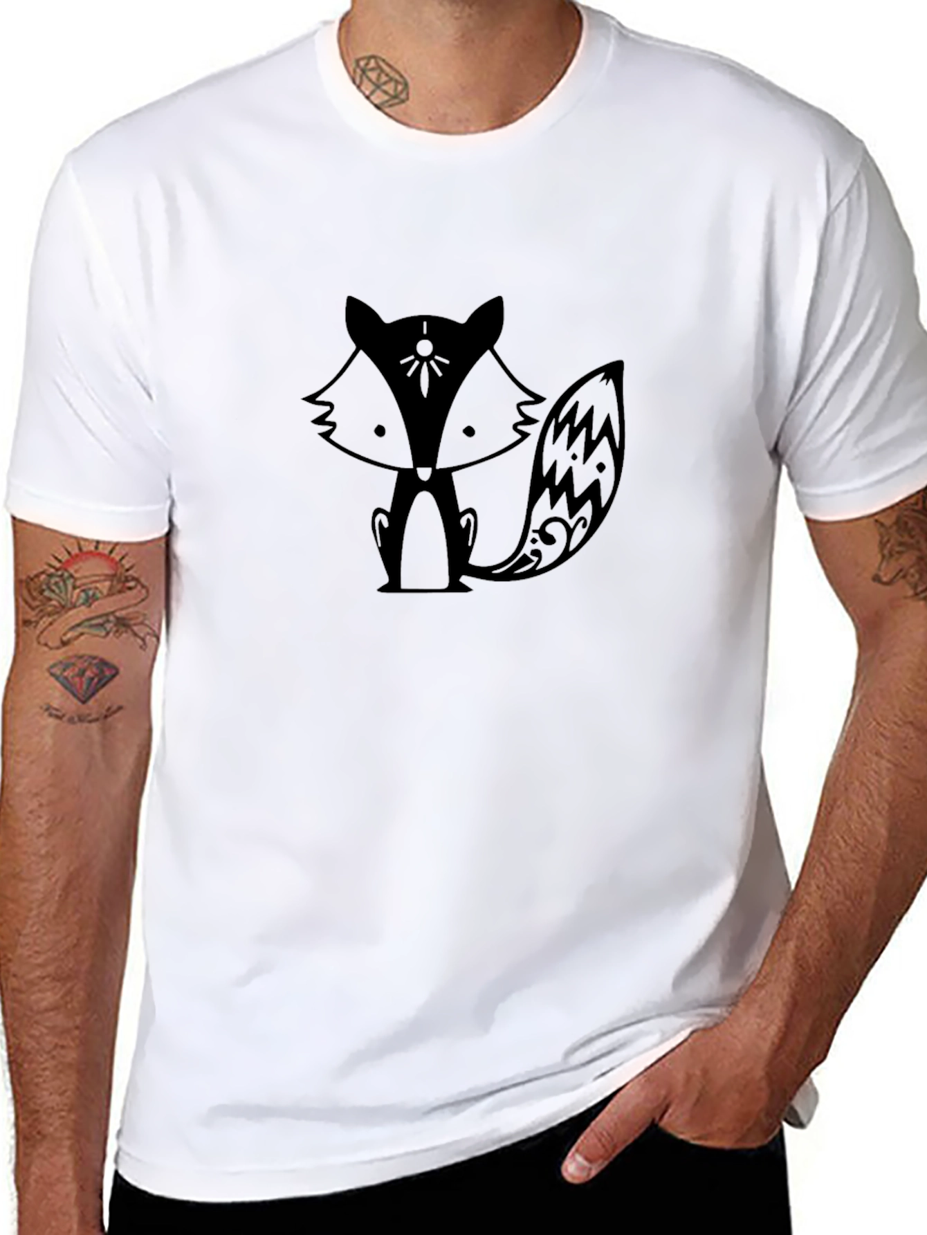 Cute Fox Graphic T-Shirt - Soft Cotton Tee