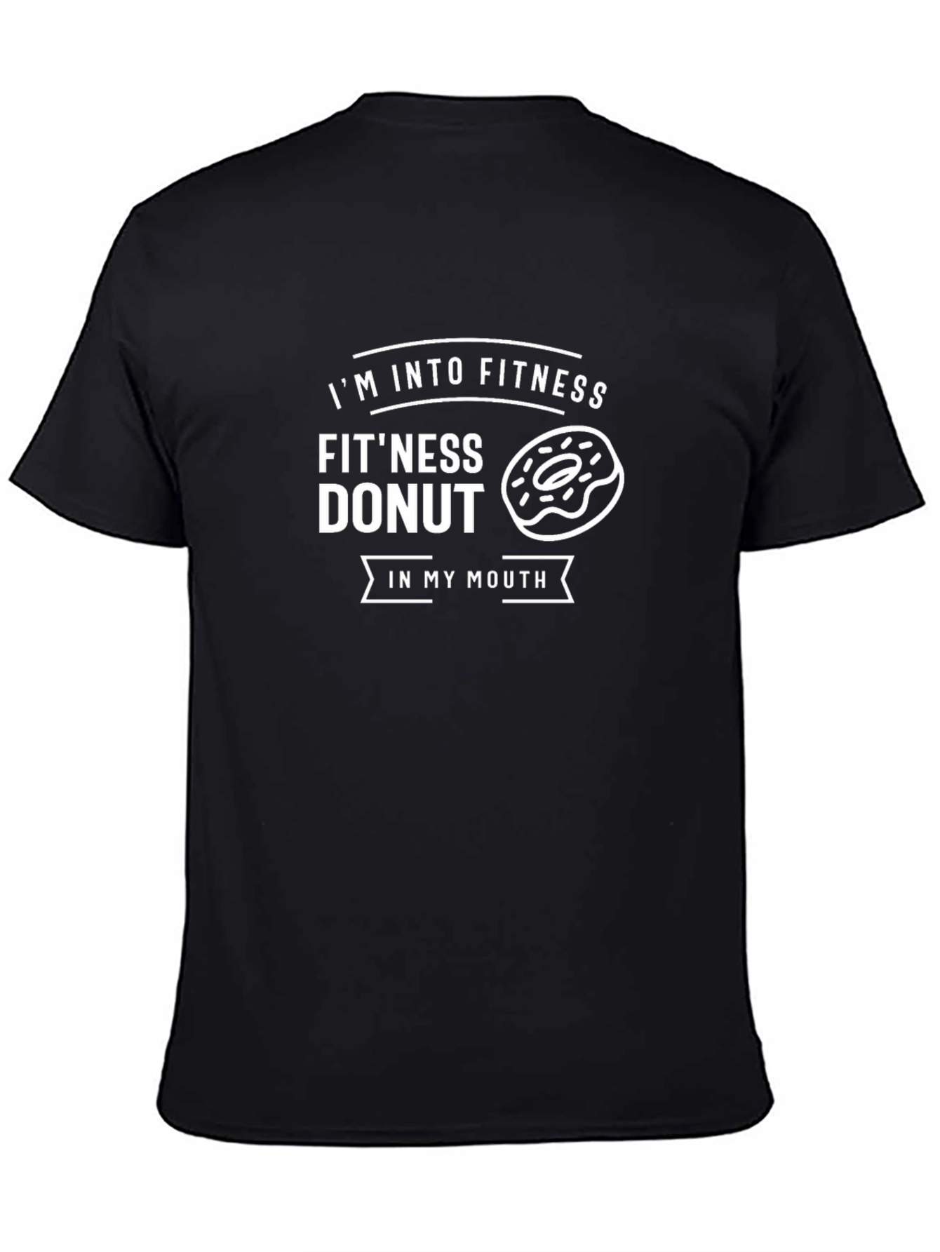 Fitness Donut Graphic T-Shirt - Funny Workout Tee