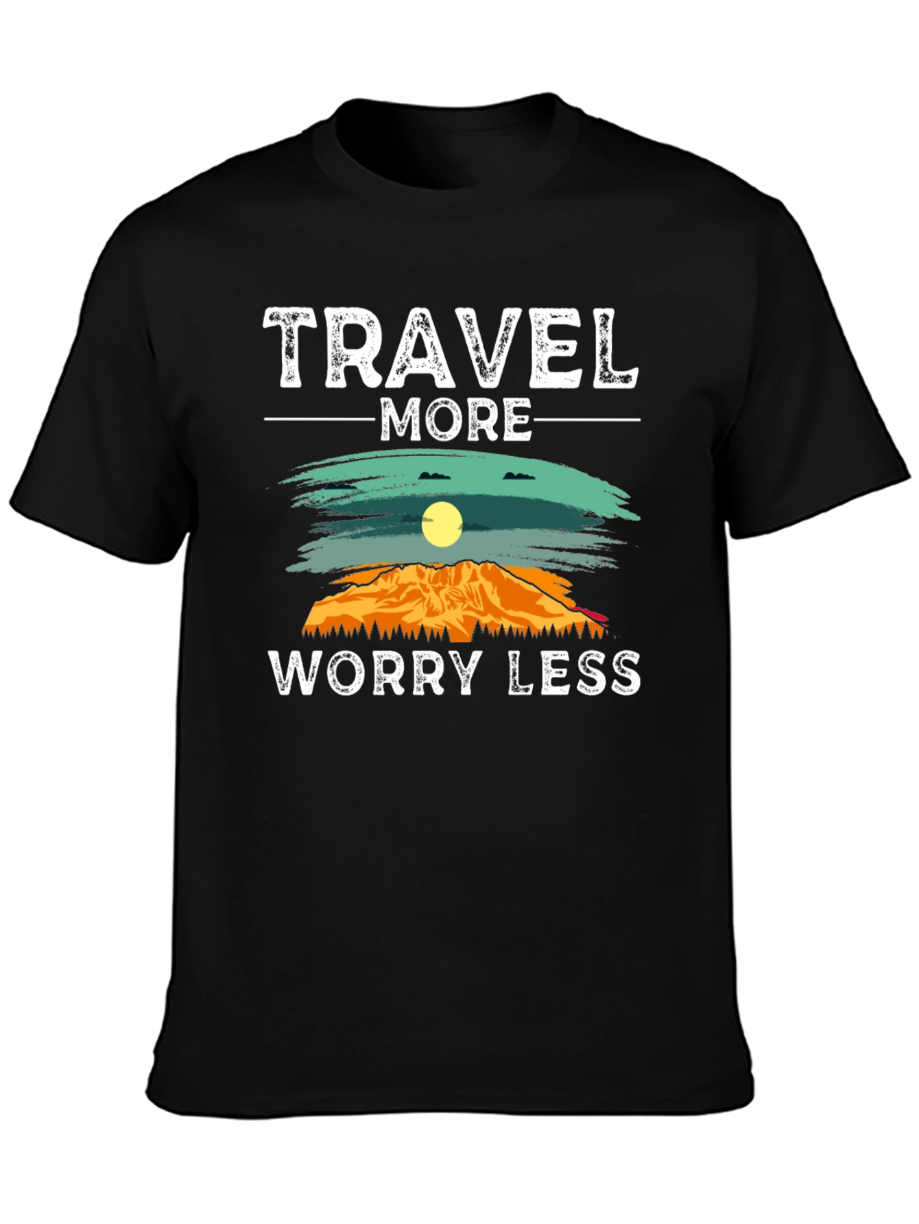 Travel More Worry Less Graphic Tee