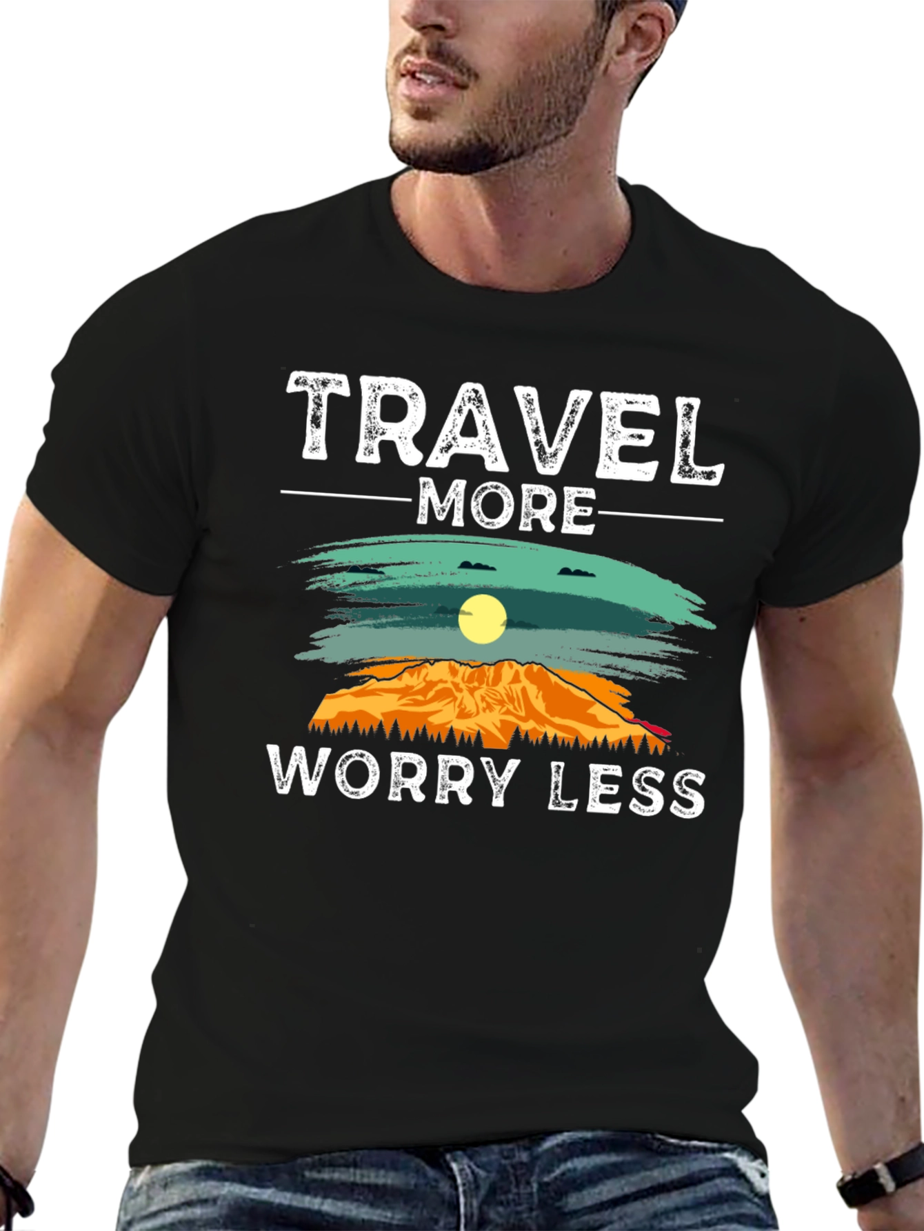 Travel More Worry Less Graphic Tee