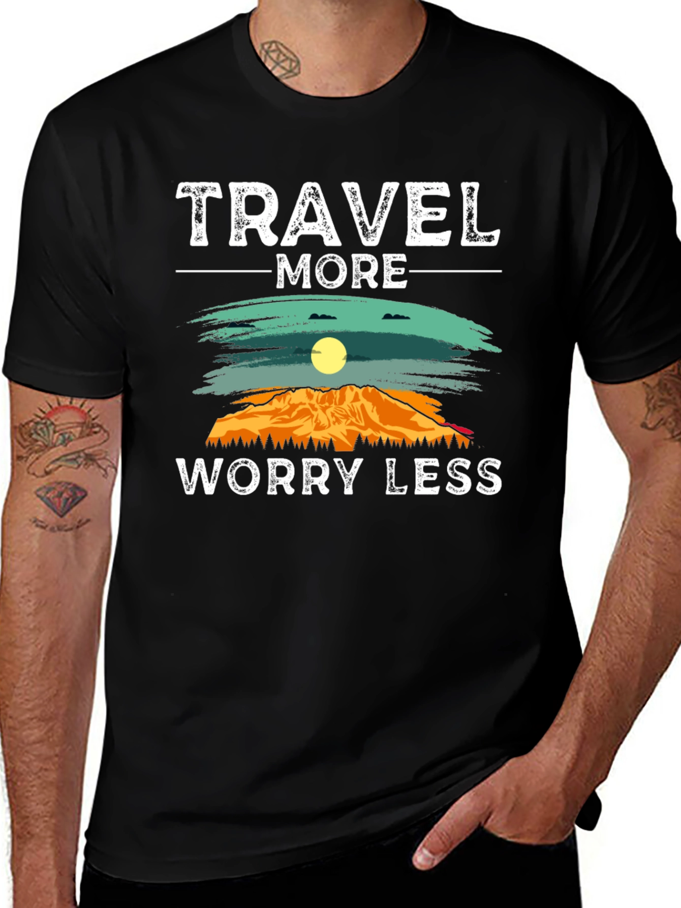 Travel More Worry Less Graphic Tee