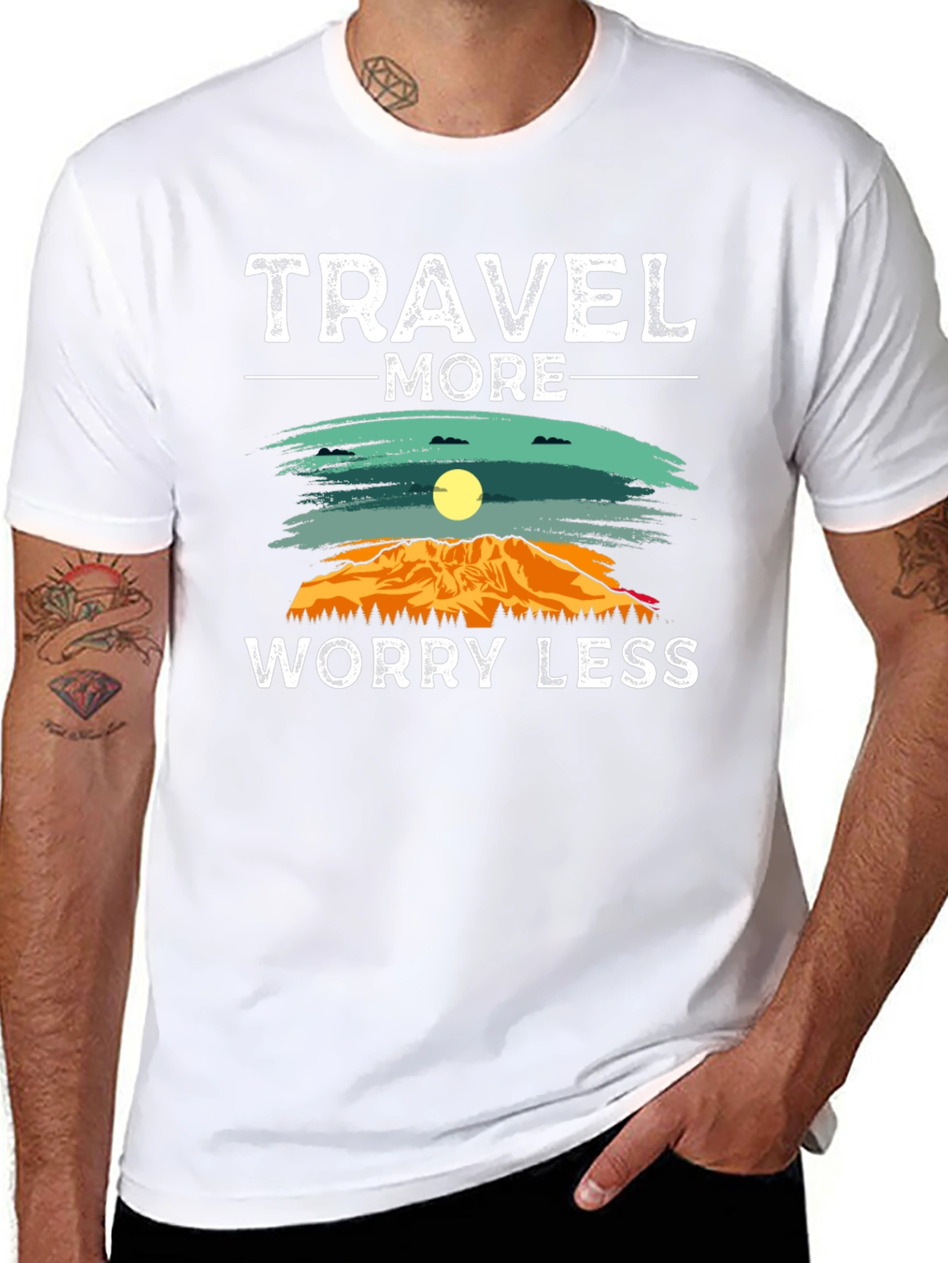 Travel More Worry Less Graphic Tee