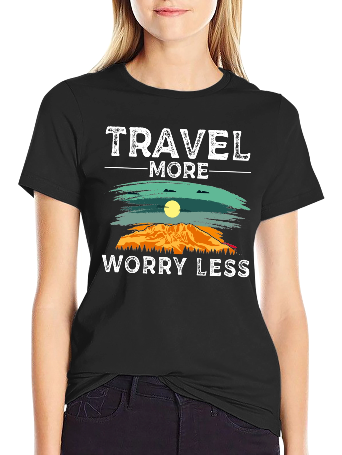 Travel More Worry Less Graphic Tee