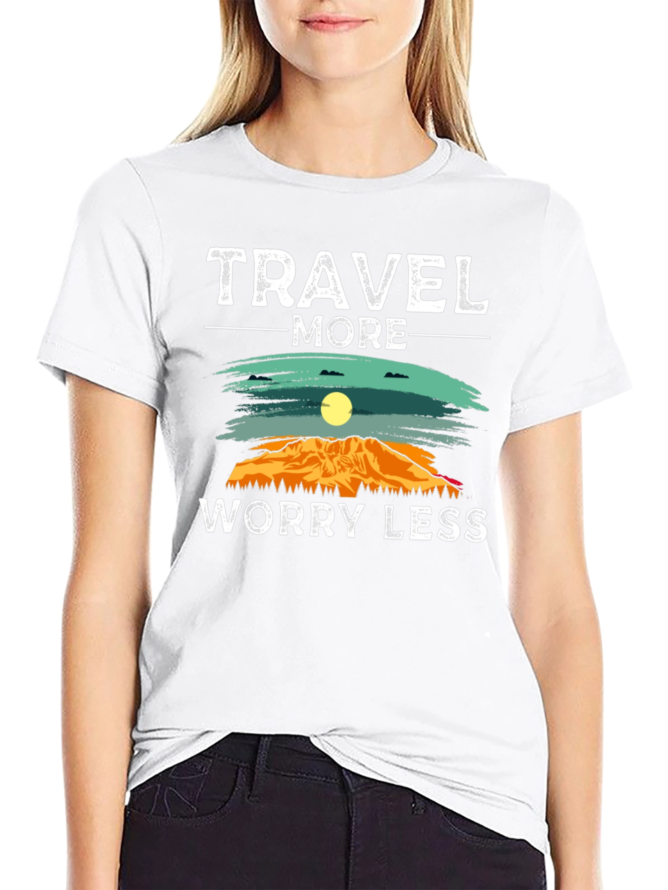 Travel More Worry Less Graphic Tee