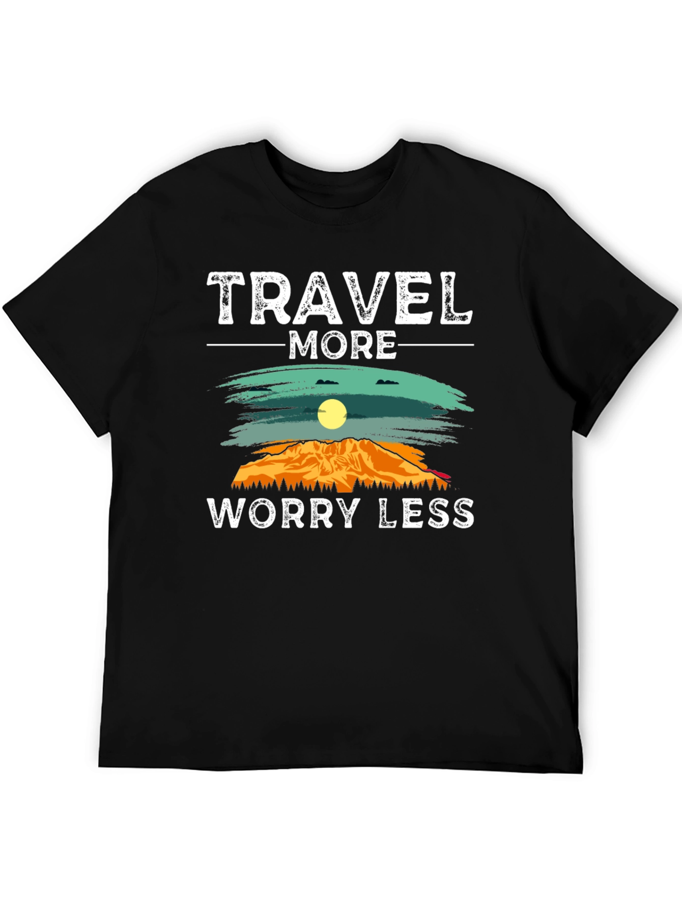 Travel More Worry Less Graphic Tee