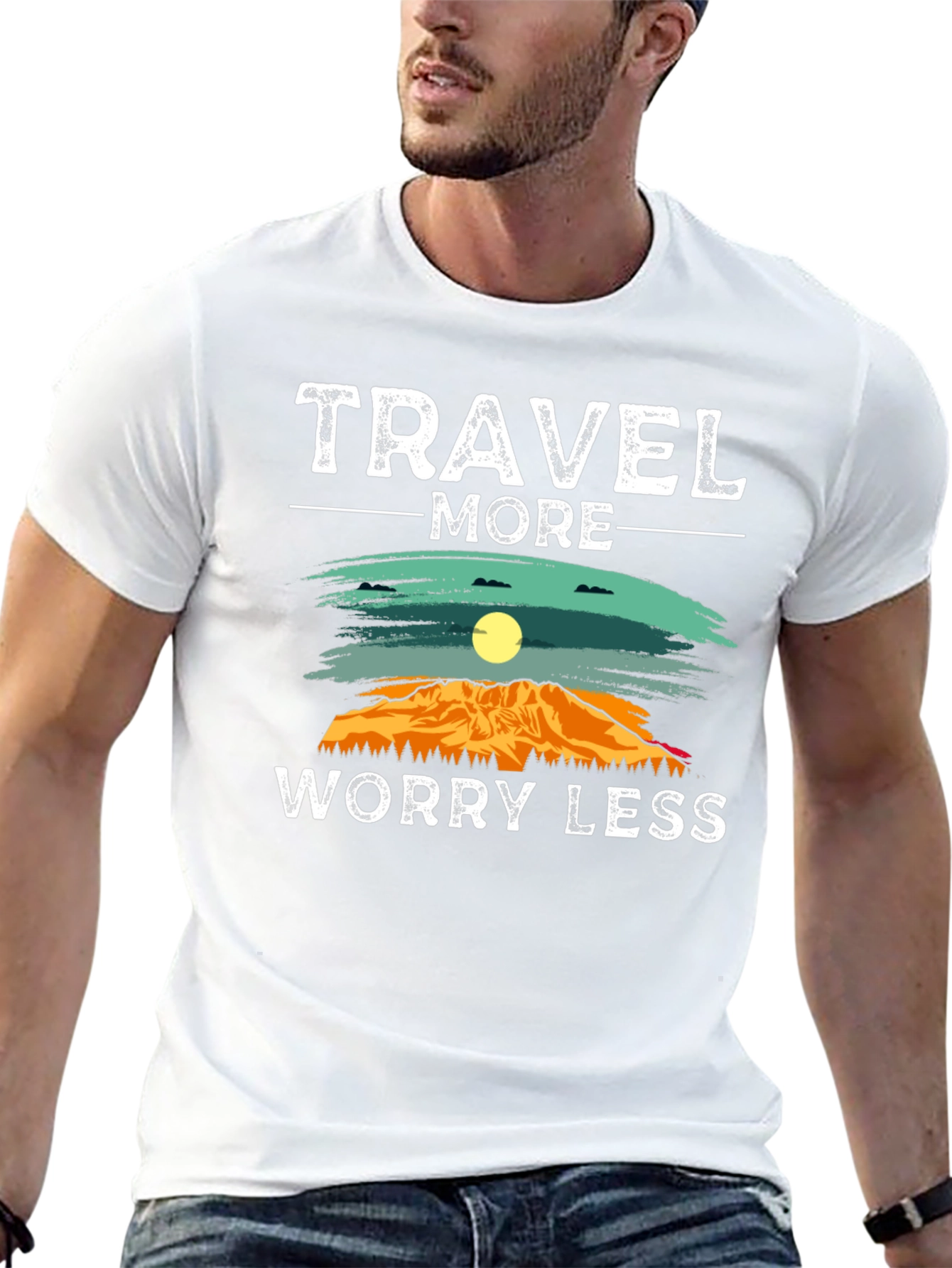 Travel More Worry Less Graphic Tee