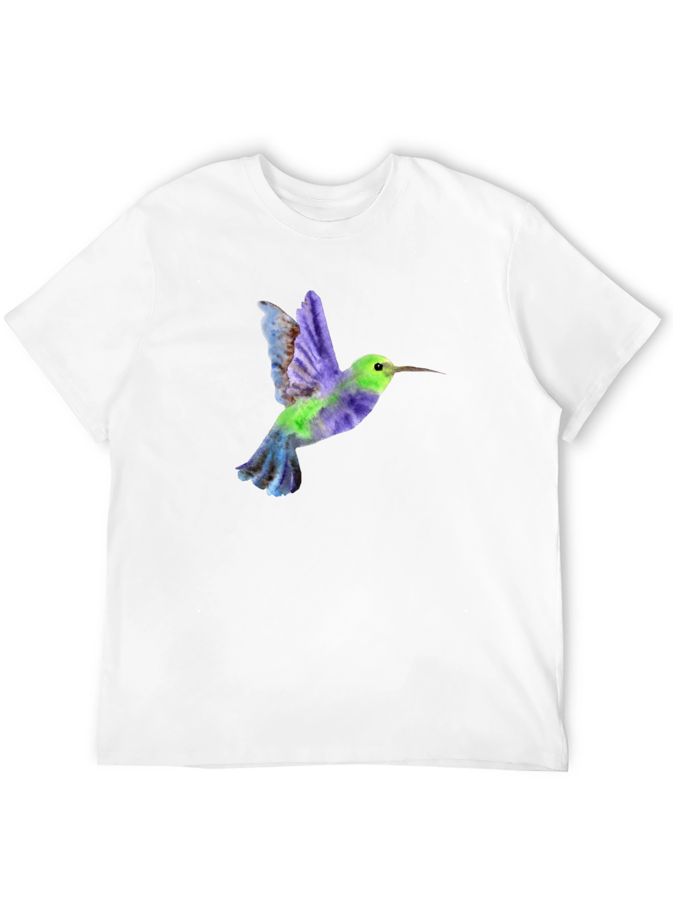Hummingbird Graphic Tee - Black Cotton Blend