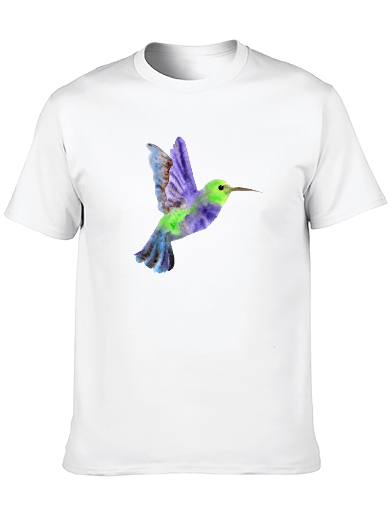 Hummingbird Graphic Tee - Black Cotton Blend