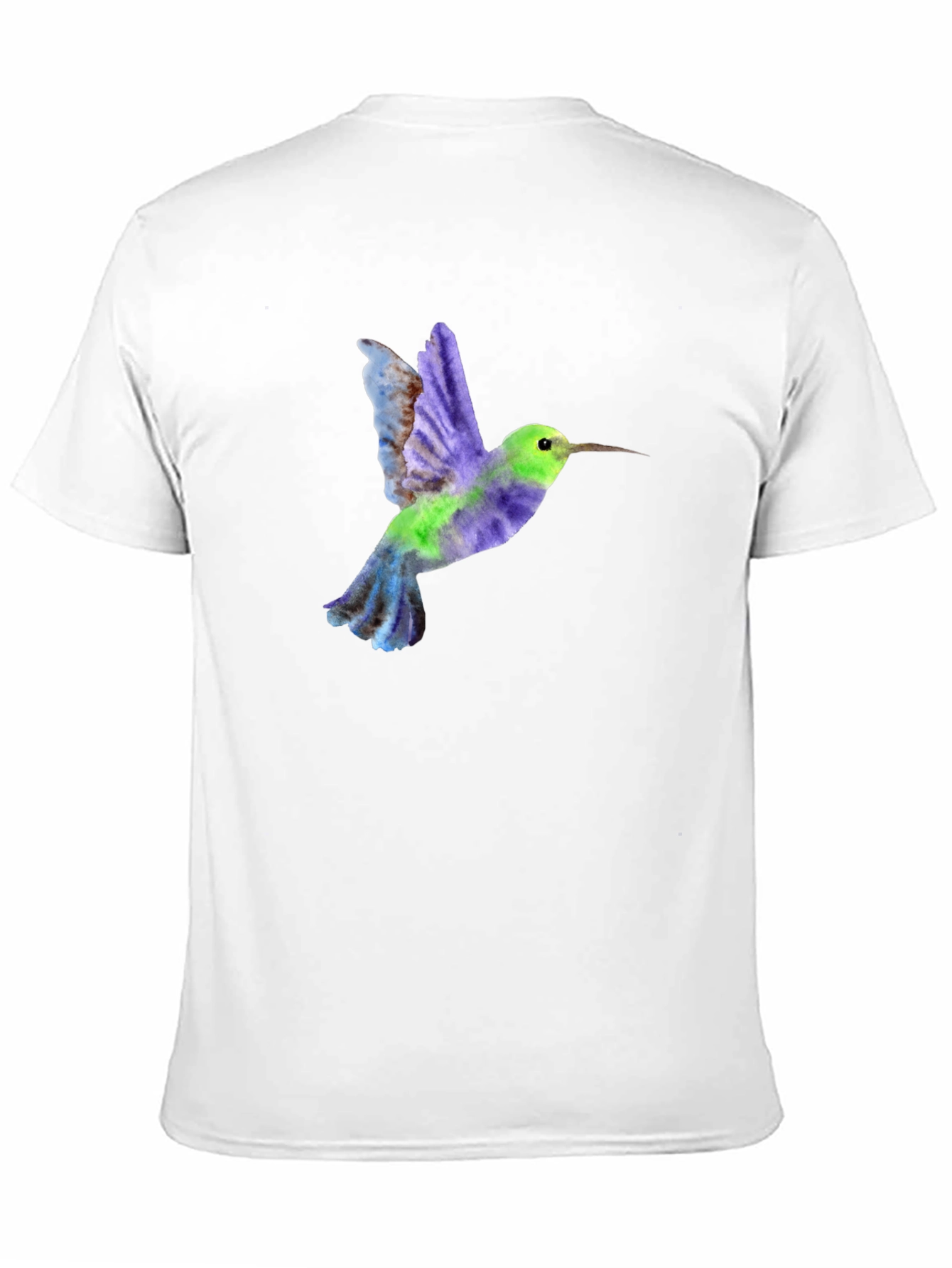 Hummingbird Graphic Tee - Black Cotton Blend