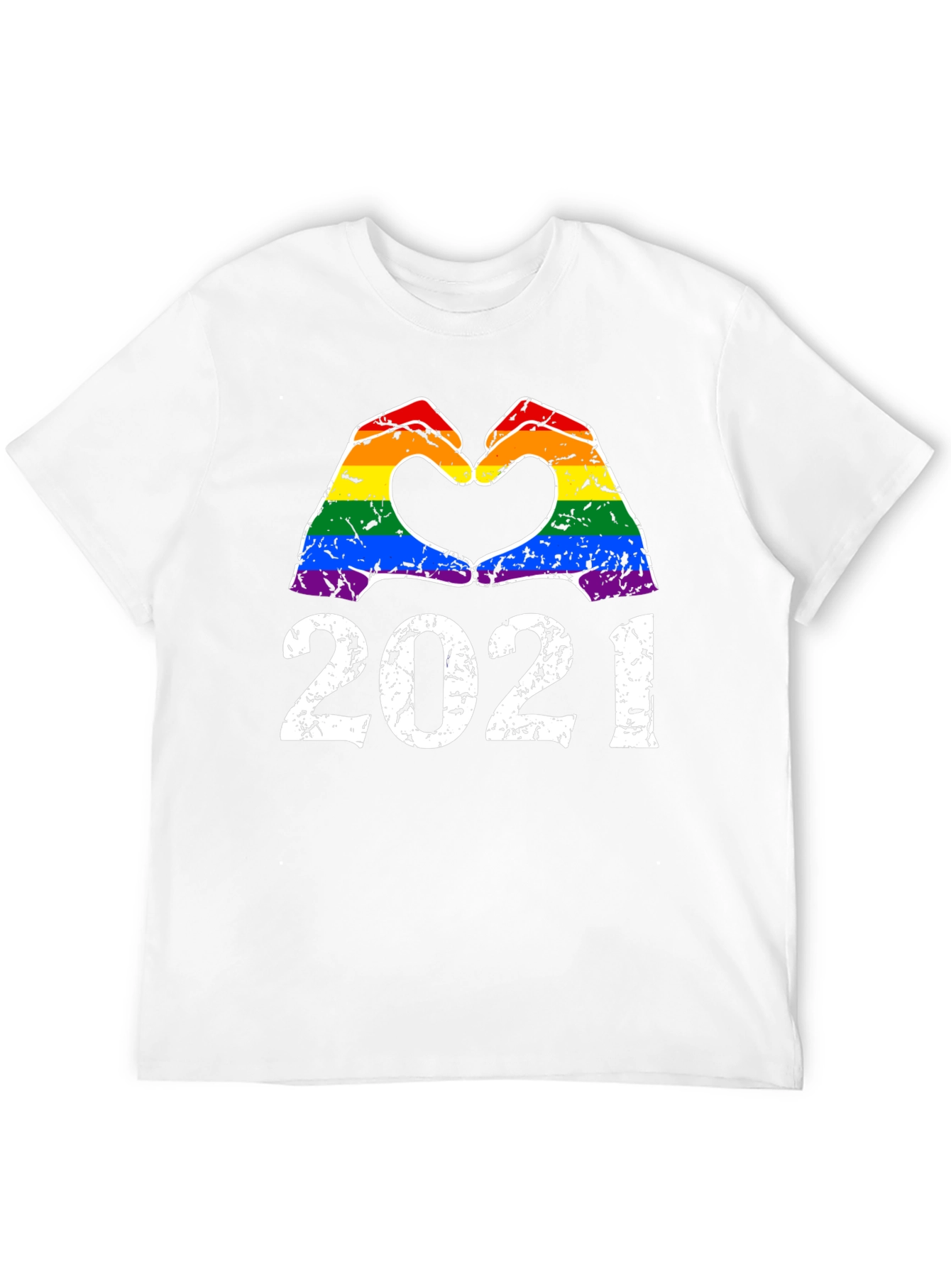 LGBT 2021 Heart Hands Pride T-Shirt