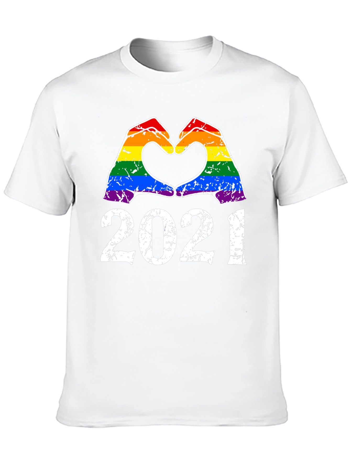 LGBT 2021 Heart Hands Pride T-Shirt