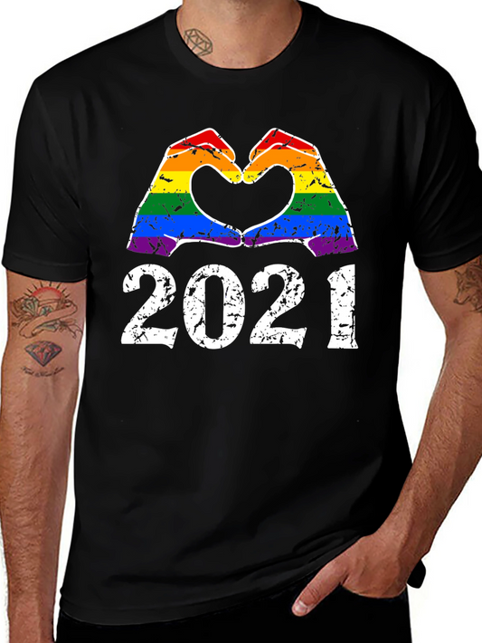 LGBT 2021 Heart Hands Pride T-Shirt