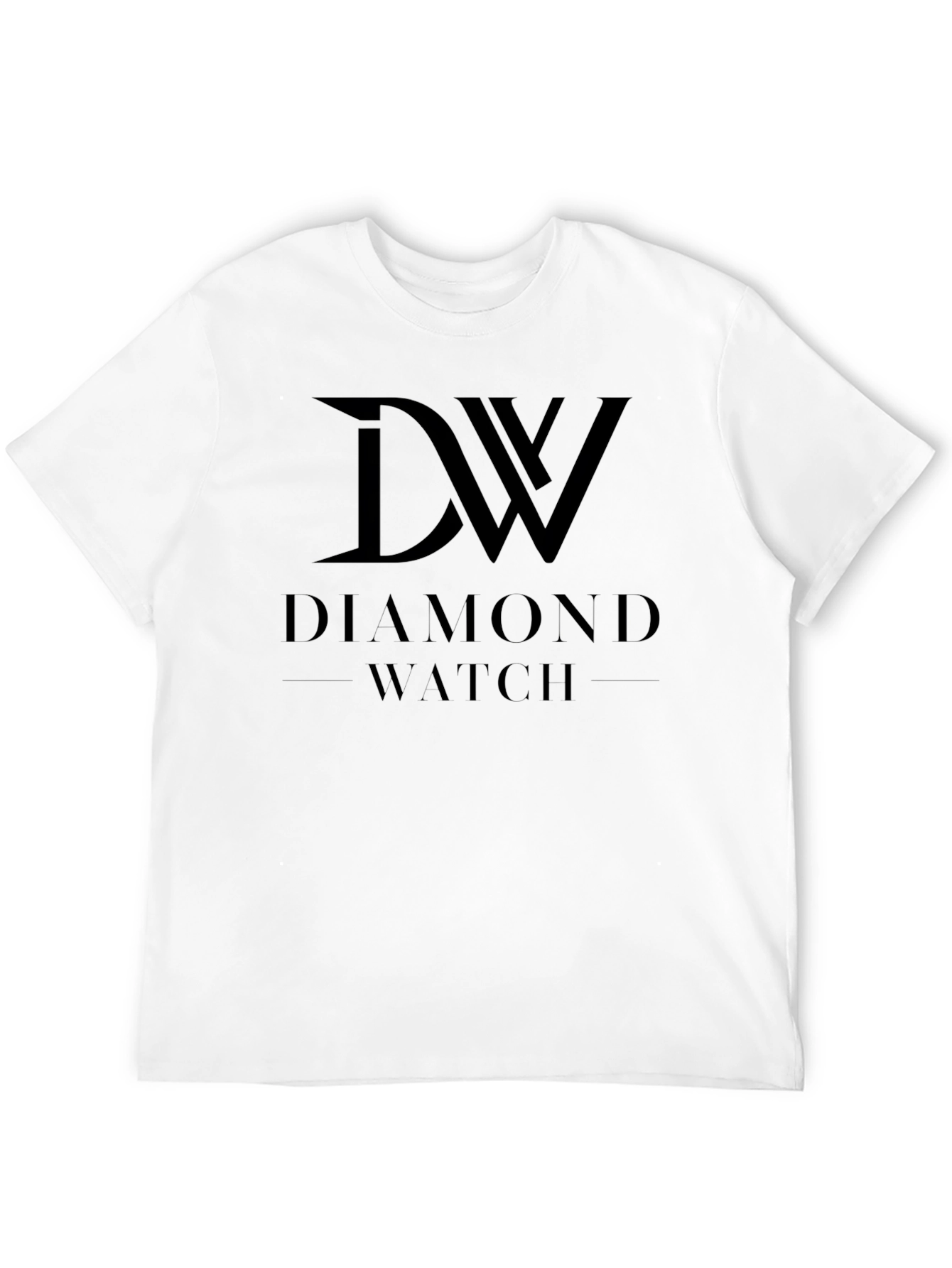 Diamond Watch Graphic Tee - Stylish Black T-Shirt
