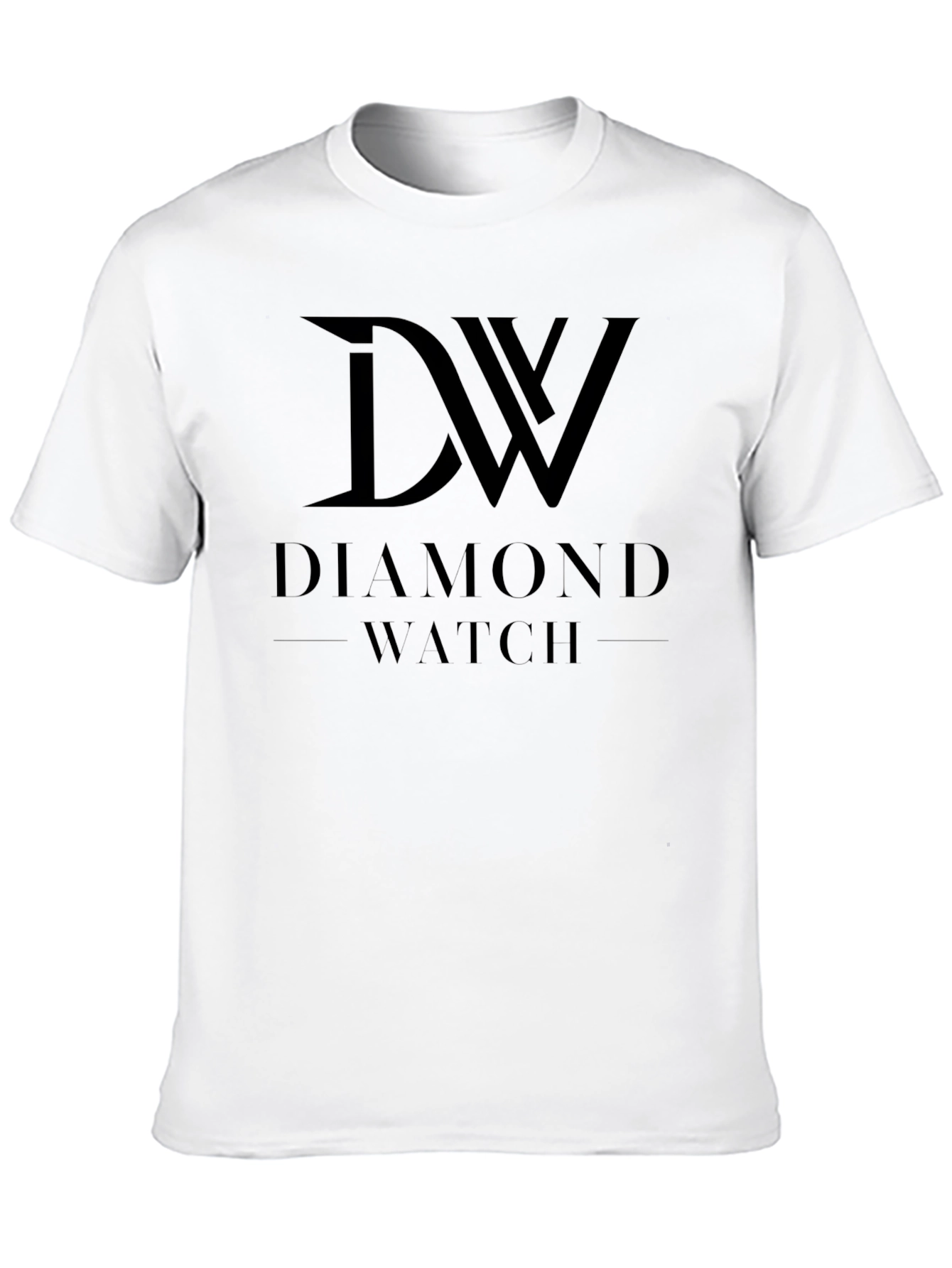 Diamond Watch Graphic Tee - Stylish Black T-Shirt