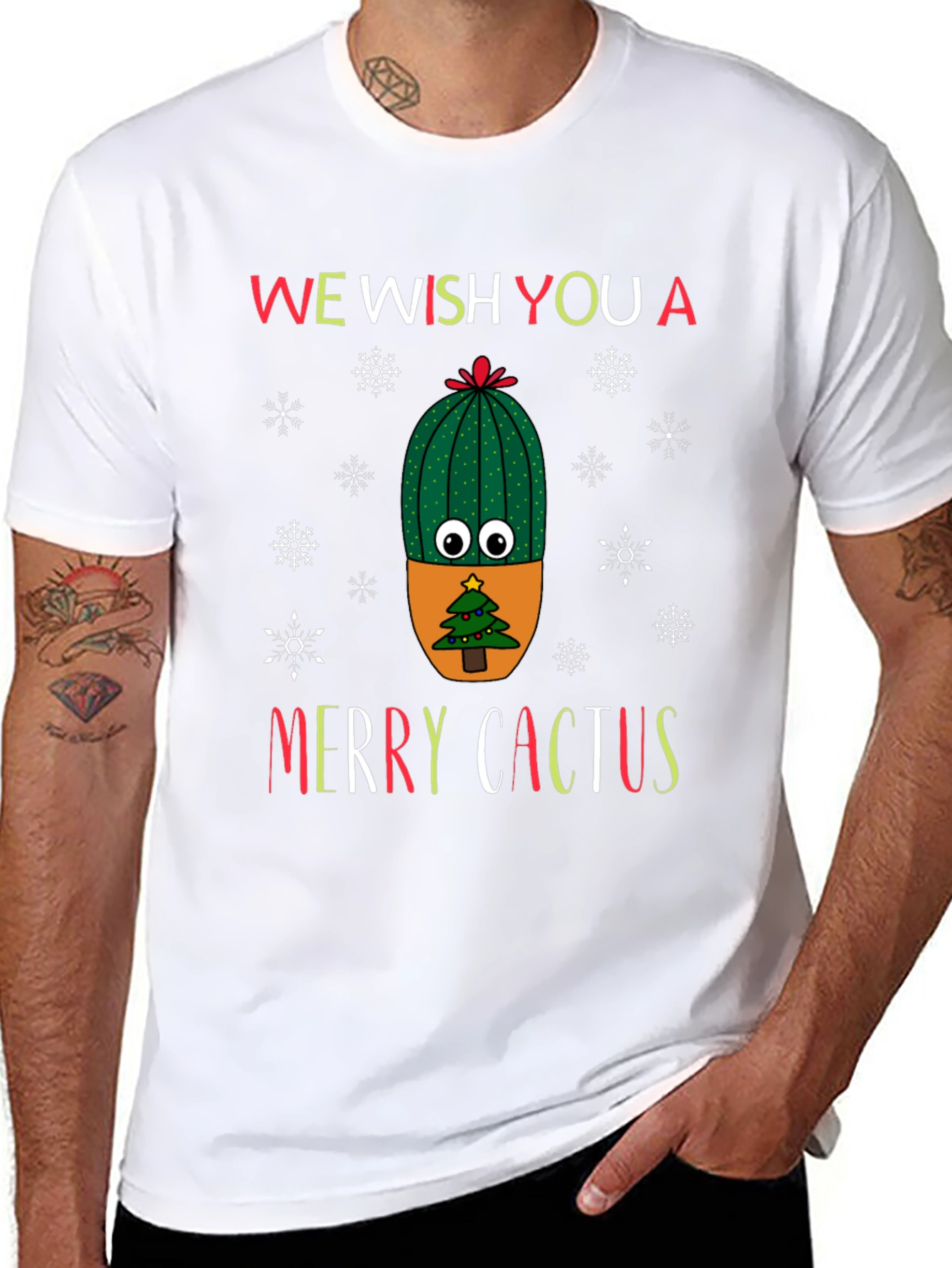 Merry Cactus Holiday T-Shirt