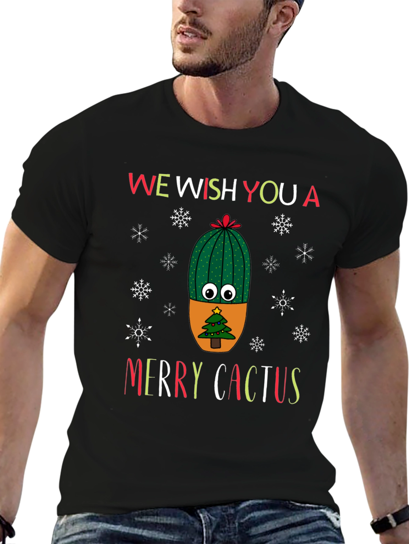 Merry Cactus Holiday T-Shirt
