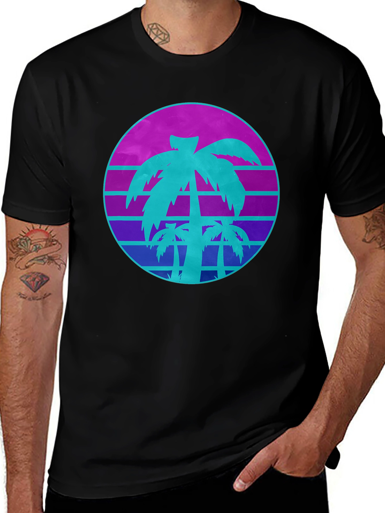 Retro Palm Tree T-Shirt