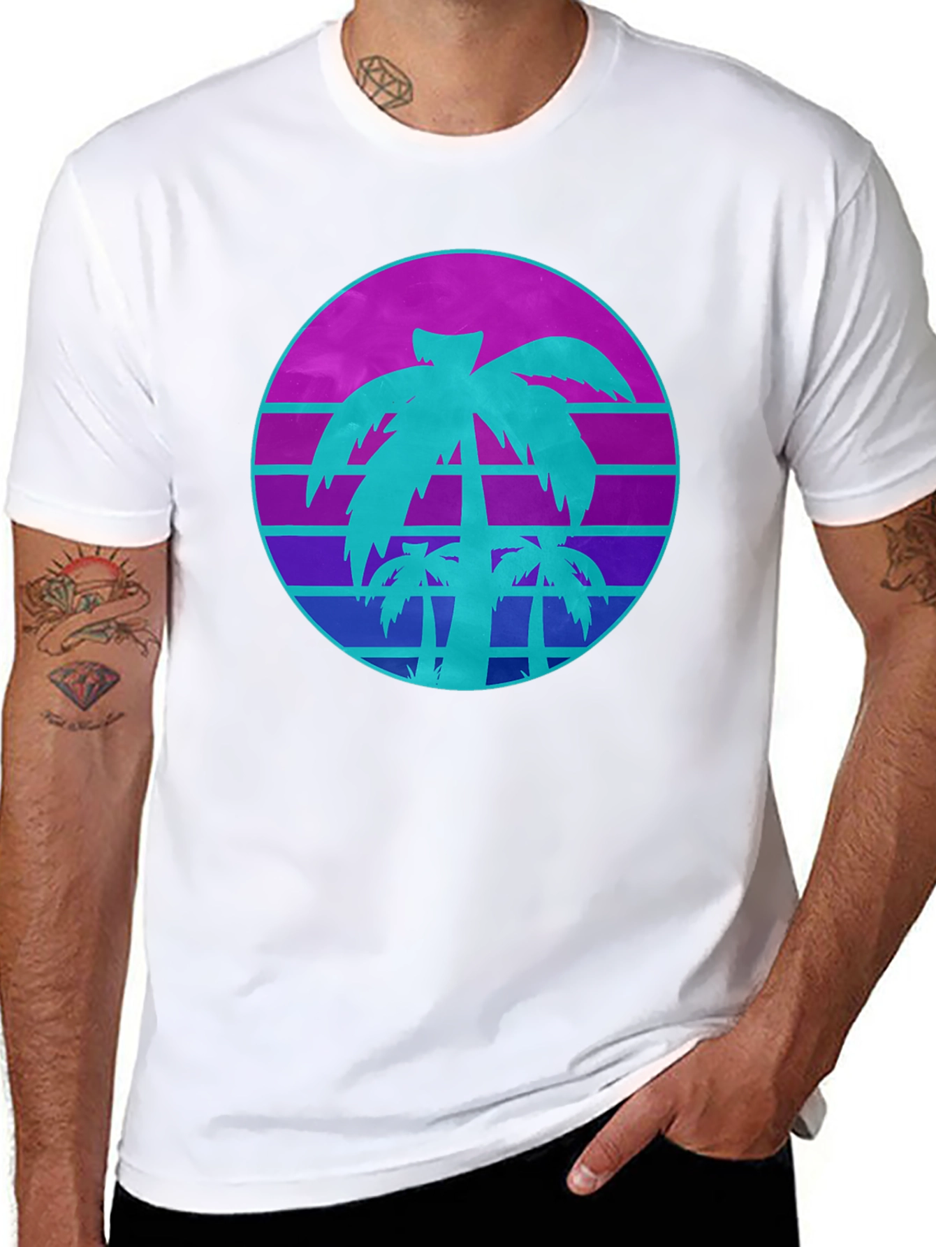 Retro Palm Tree T-Shirt
