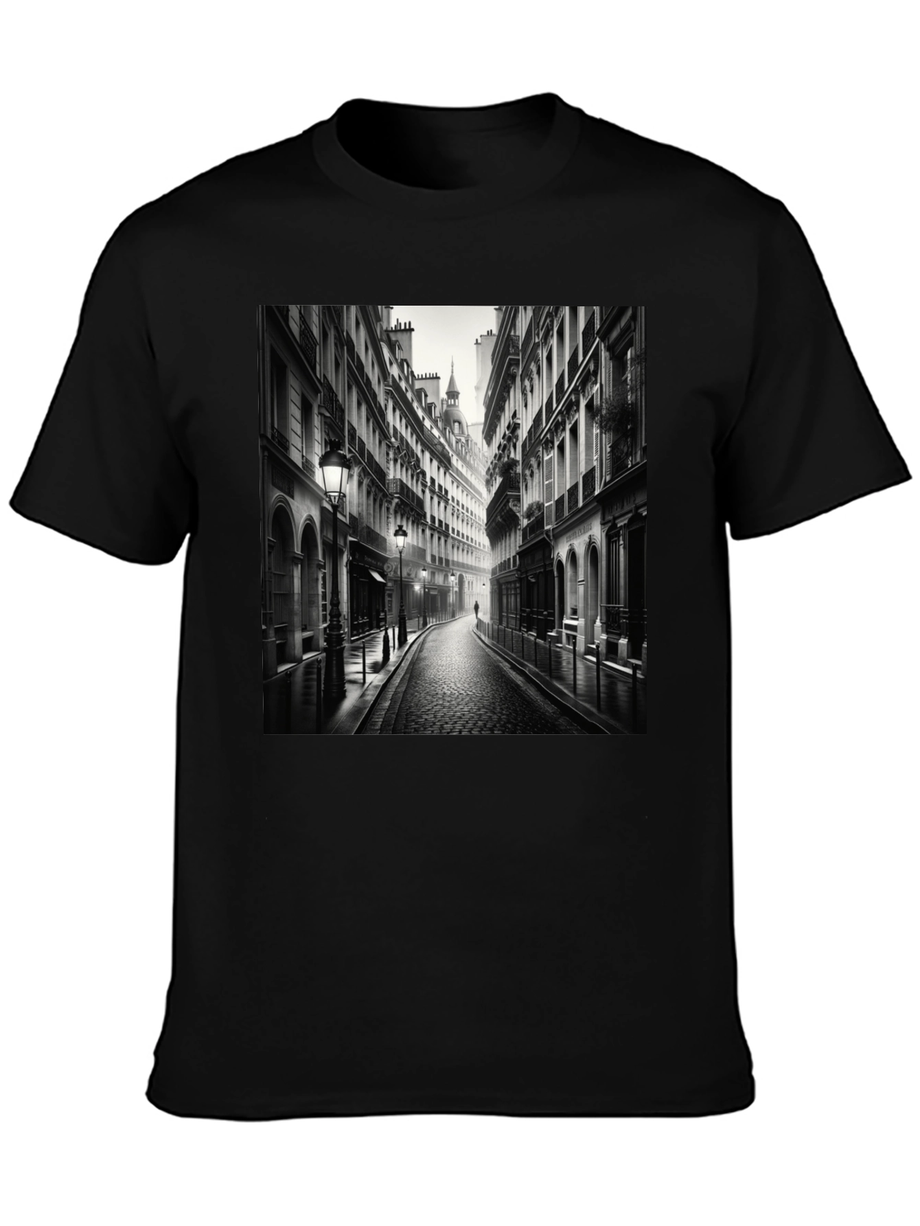 Paris Street Scene Graphic Tee