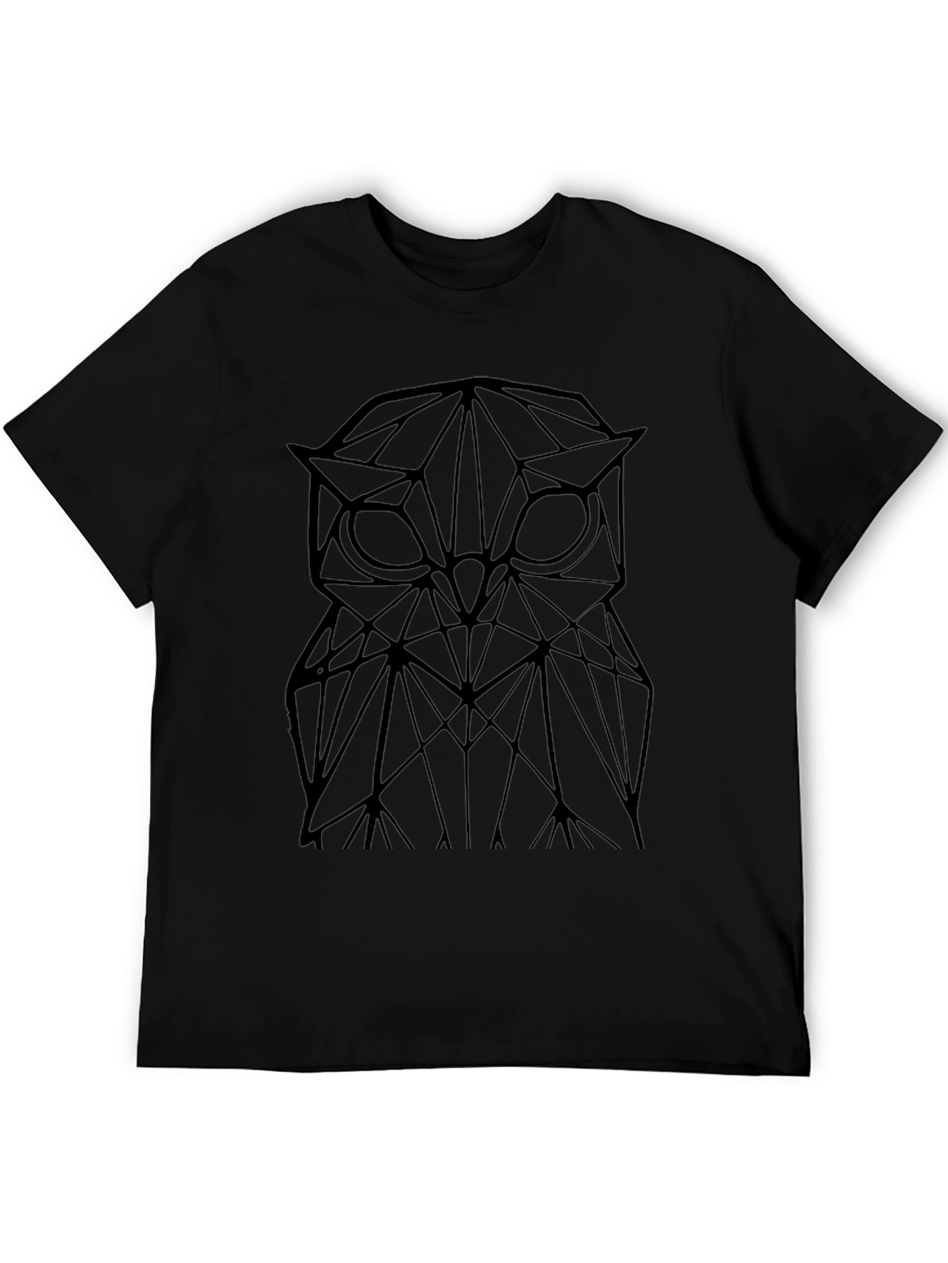 Geometric Owl T-Shirt - Stylish Mens Tee