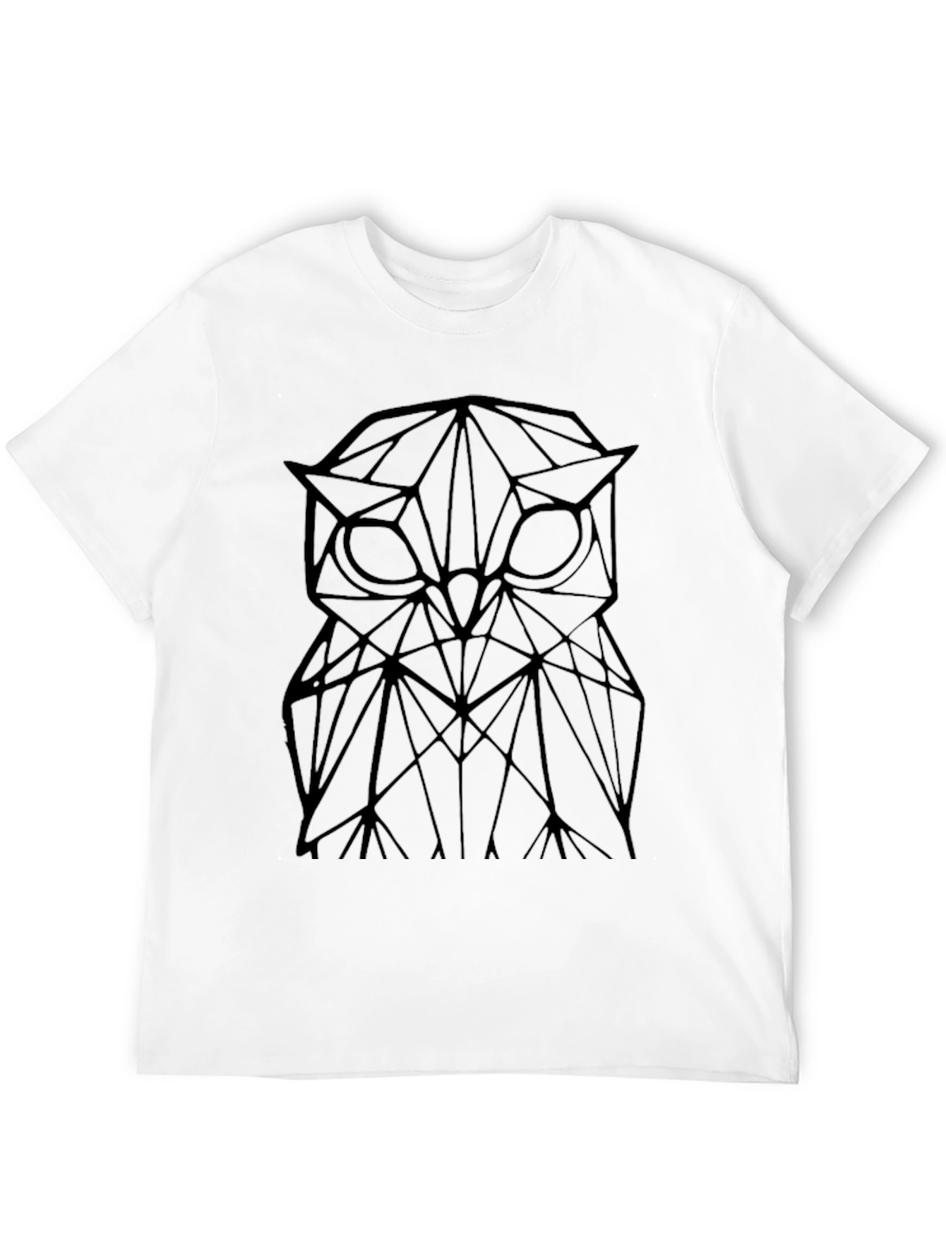 Geometric Owl T-Shirt - Stylish Mens Tee