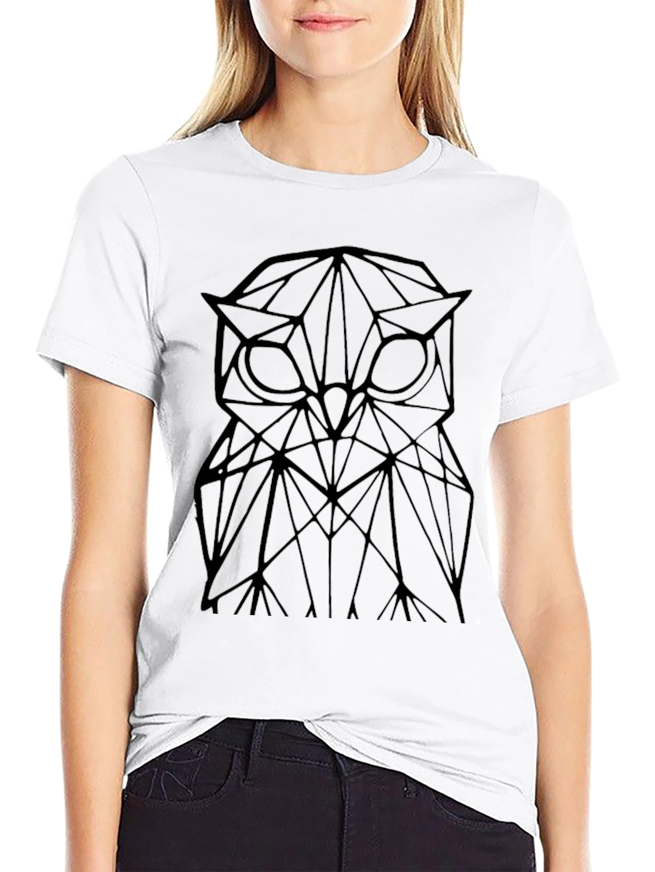 Geometric Owl T-Shirt - Stylish Mens Tee