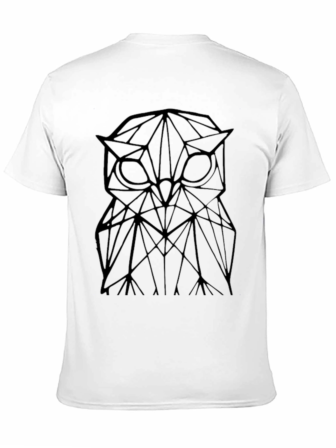Geometric Owl T-Shirt - Stylish Mens Tee