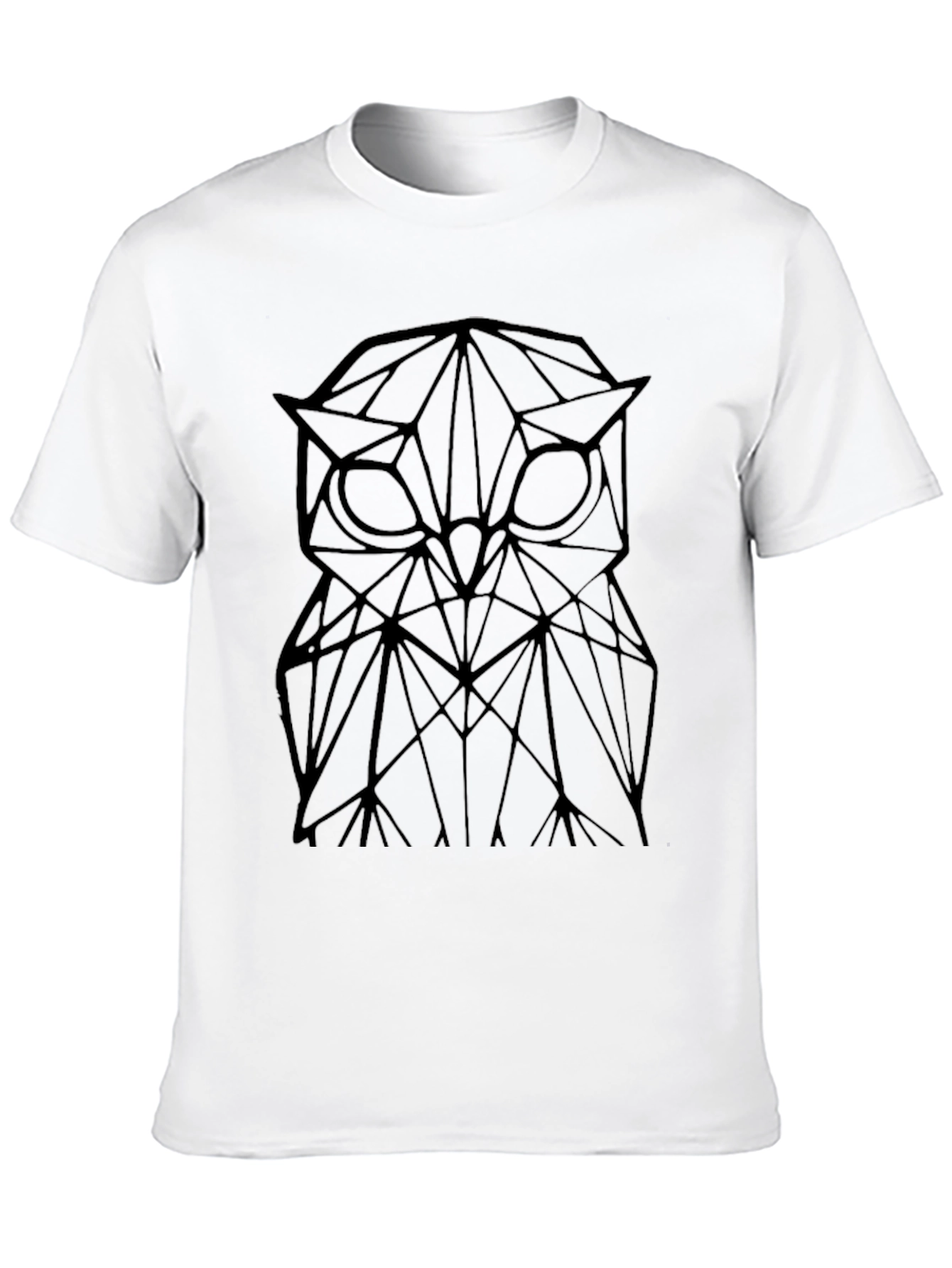 Geometric Owl T-Shirt - Stylish Mens Tee