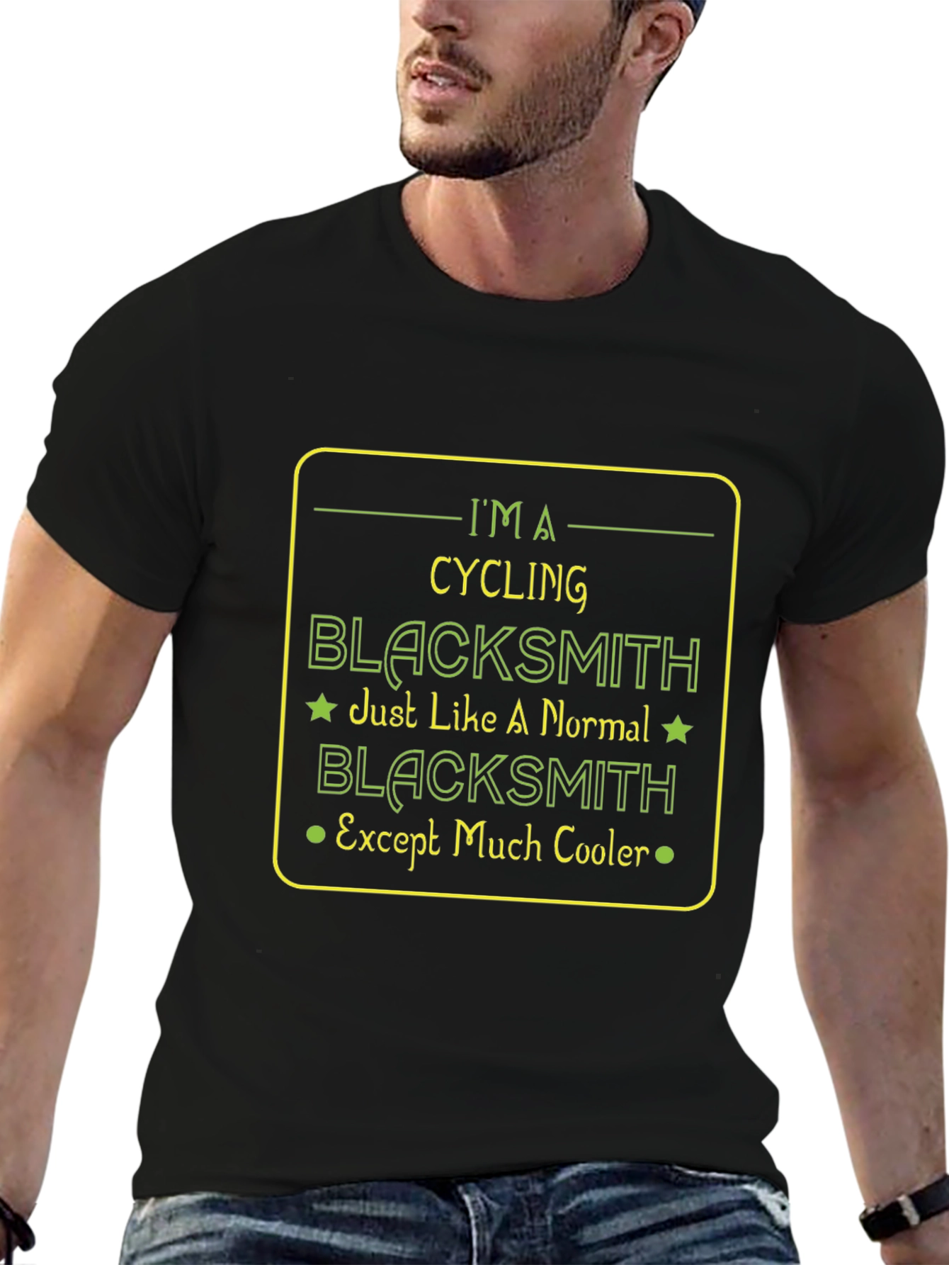 Cycling Blacksmith Graphic Tee - Cool & Unique T-Shirt