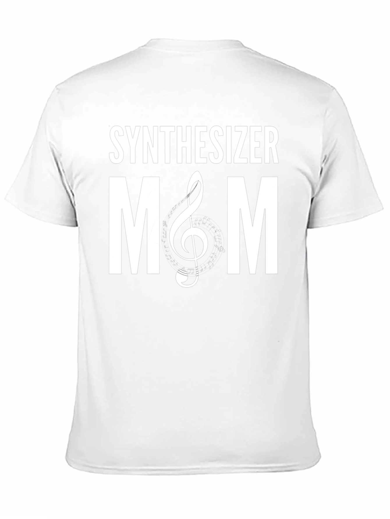 Synthesizer Mom T-Shirt - Musical Clef Design