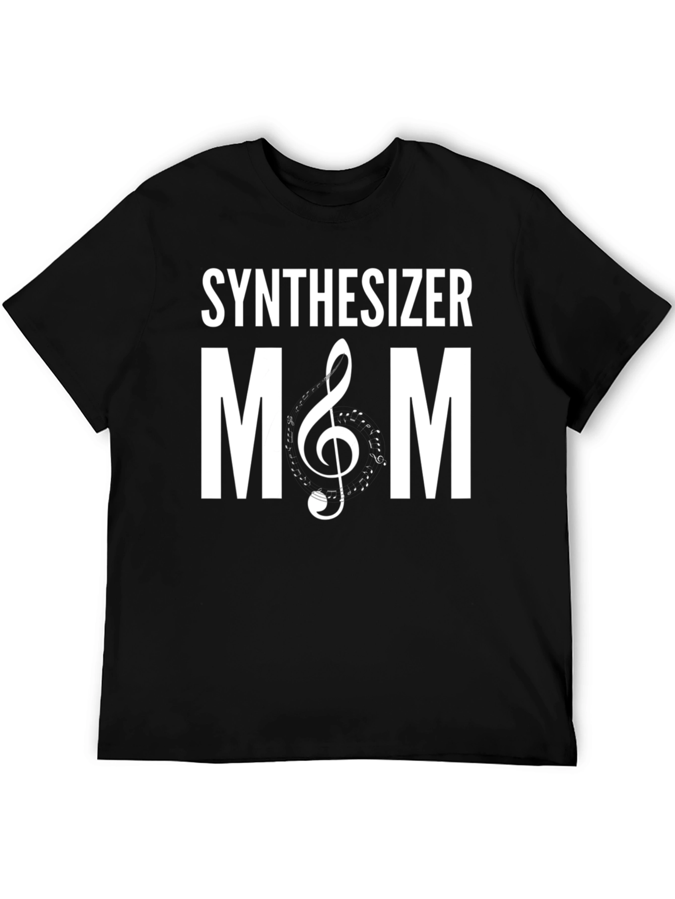 Synthesizer Mom T-Shirt - Musical Clef Design