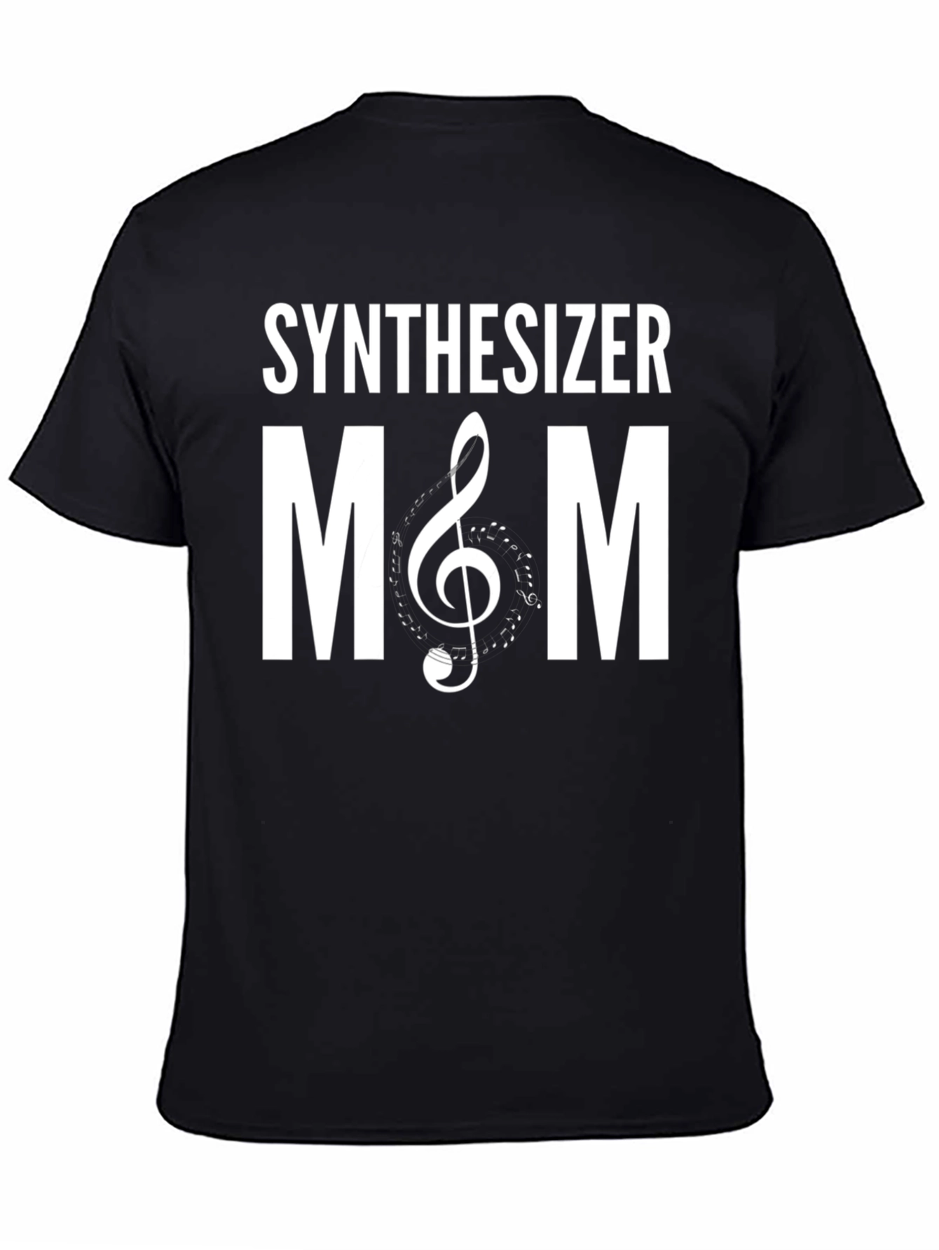 Synthesizer Mom T-Shirt - Musical Clef Design
